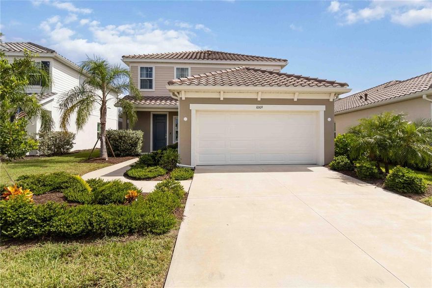 Welcome to this beautifully maintained 3-bed, 2.5-bath home in Grand Park Ph 1, a sought-after master-planned community in Sarasota. Built in 2023, this modern residence offers 2,188 sq ft of thoughtfully designed living space with a bright, open floorplan and seamless indoor-outdoor flow. The heart of the home features a large central kitchen island, perfect for meal prep and casual gatherings, and flows effortlessly to the covered lanai — ideal for alfresco dining and entertaining.
Upstairs you’ll find spacious bedrooms including a generous primary suite. Practical details like a 2-car attached garage, upper-level laundry, hurricane shutters, and quality finishes throughout add everyday convenience.
Grand Park delivers a vibrant lifestyle with resort-style amenities including two community pools, fitness and aerobics studios, tennis and pickleball courts, dog parks, playgrounds, and miles of scenic walking and biking trails. Located minutes from world-class beaches, dining, shopping at UTC, golf courses, and cultural attractions, this home blends relaxed Florida living with modern comfort and convenience.
Reduced to $564,900 — don’t miss this opportunity to enjoy resort-style living in Sarasota’s Grand Park community.