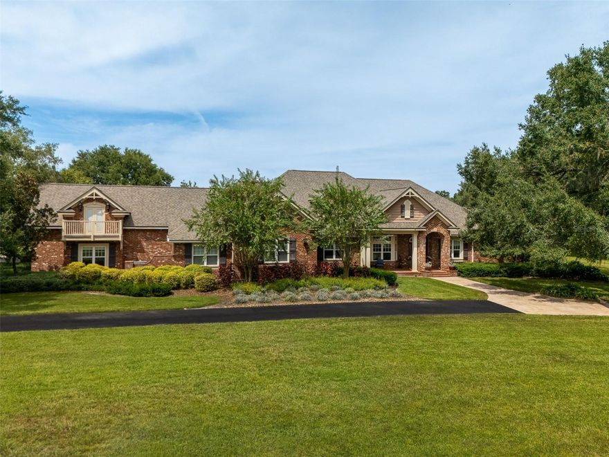 YOU HAVE ARRVED!
Welcome to this exquisite home in a prime location inside the gated subdivision of Steeple Chase Farms. As you enter the spacious circular
driveway, you are greeted by the grandest Live Oak Trees and picturesque landscaping. Nestled and perfectly situated on five (5) acres this
custom home consists of 5,200 sq. ft. +/-. Inside you'll find four bedrooms with four- and one-half bathrooms. Separate office and an additional
upstairs Media / Entertainment area. This home features an idyllic pool, spa and patio area that is sure to help you relax and unwind. The physical
location of this home and the amenities nearby are numerous. Jonesville Park where a wide range of athletic events take place, including soccer,
tennis, pickle ball along with biking and running paths. Shopping, restaurants and all of life's conveniences are less than three miles away. 
Steeple Chase Subdivision is an equine friendly community allowing he horse enthusiasts to enjoy the many miles of riding trails that surround the
area. There is a 2-stall barn and an additional 600 square foot climate controlled multi use space. This location is truly second to none.
DONT MISS THIS OPPROTUNITY.