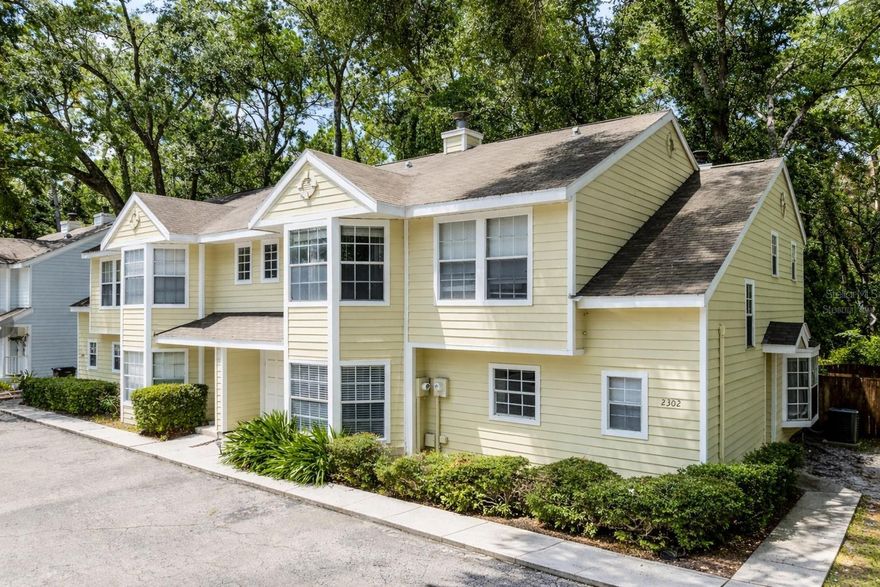 Welcome to this inviting 2-bedroom, 2.5-bath end-unit townhouse that combines comfort, convenience, and great potential. As a single-family attached home, it qualifies for financing, making it an excellent option for first-time buyers or investors alike.
Inside, you’ll find easy-to-maintain laminate flooring throughout—no carpet anywhere—creating a clean and modern feel. The living and dining area features a cozy wood-burning fireplace, perfect for relaxing evenings or entertaining guests.
Upstairs, both bedrooms offer privacy along with their own full bathrooms. Step outside through the French doors to a private wooden deck and fenced backyard—an ideal space for morning coffee or unwinding outdoors.
The home also offers plenty of storage, both inside and out, to keep everything organized. Residents can enjoy a community dog park, adding to the home’s pet-friendly appeal.
Conveniently located less than three miles from the University of Florida, UF Health Shands Hospital, and popular shopping and dining at Celebration Pointe and Butler Plaza, this property offers both lifestyle and location