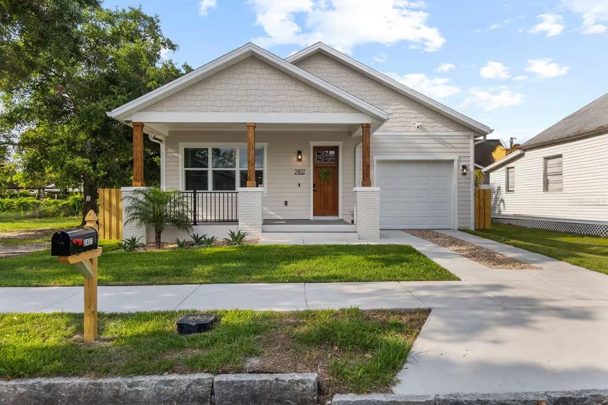 Experience refined living in this stunning brand-new construction home just 6 minutes from downtown Tampa. Offered furnished or unfurnished, this impeccably designed property features high-end finishes throughout, a gourmet kitchen, an in-unit washer and dryer, a charming front porch, a private one-car garage, and a fully fenced backyard. Every element is new and thoughtfully selected to create a comfortable, stylish living space close to Tampa’s best dining, shopping, and entertainment.

The home rents for $3299 unfurnished or $3499 furnished. Tenant is responsible for electric, water, and lawn maintenance. 

The location is unbeatable, with just 6 minutes to downtown Tampa and Water Street, 8 minutes to Hyde Park Village and Tampa General Hospital, 9 minutes to the University of Tampa, 14 minutes to Raymond James Stadium, 20 minutes to USF, and 25 minutes to downtown St. Pete. This home offers modern comfort, incredible flexibility, and quick access to all of Tampa Bay’s top destinations.