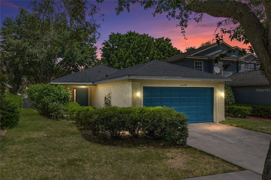 Resort-style amenities and a comfortable open concept floor plan make this 3 bedroom, 2 bath, 2
car garage Rivercrest home an easy choice in the centrally located Riverview Florida community.
Mature landscaping and trees, sidewalk-lined streets, and a covered entry create a welcoming
approach to the home. Inside, high ceilings and plenty of natural light give the main living area
an open feel, with a 12x20 living room that connects directly to the kitchen creating a seamless
flow for entertaining. The kitchen is positioned between the living room and a set of sliding glass
doors out to the covered patio, extending the space and making alfresco dining a breeze! It offers
breakfast bar seating, a 4 piece appliance package, pantry storage, and a dinette nook with a
ceiling fan for quick everyday meals. Separated from the secondary bedrooms for privacy, the
roomy primary suite features a large walk-in closet, and an ensuite bathroom with a solid sink
and a tub/shower combination. On the opposite side of the home, both generously sized
bedrooms sit near the home’s second full bathroom- also with a tub/shower combo! An interior
laundry room with washer and dryer included adds convenience and value, and the covered rear
porch provides a shaded space to relax, unwind, and entertain. Rivercrest is known for its
impressive lineup of amenities, including a resort-style pool with splash pad, lap pool, fitness

center, clubhouse, playground, dog park, and sports courts, all just a short distance away. Big-
ticket items have already been handled as well, with a 2017 Trane AC and a 2017 roof providing

added peace of mind. Positioned in Riverview, this home offers quick access to shopping, dining,
and major roadways, making daily commutes and errands easily accessible. Reach out today to
schedule your showing and discover why this home is the one for you!