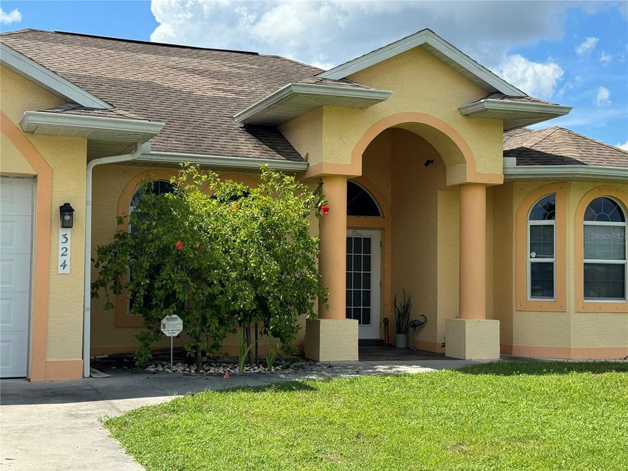 Nestled in the serene and growing North Port area in Florida, HOA-free property guarantees peace and freedom, making it an ideal haven for anyone seeking a balance between suburban tranquility and urban convenience. The home not only captures architectural beauty with its elegant columns, arches, and double coffered ceilings but also boasts a highly sought-after split bedroom floor plan, enhancing privacy and comfort. Each of the three bedrooms is thoughtfully placed, with the master suite enjoying its secluded space for added privacy.

Adding to the allure, the house features a modern kitchen complete with a central island, offering a perfect spot for meal preparations and casual dining, all laid over durable porcelain tiles that ensure longevity and ease of maintenance. The home encompasses three bathrooms, catering to the needs of families and guests alike.

Positioned on a spacious 75X100 lot, the property is well-equipped for storm safety, featuring patio accordion shutters. Its strategic location bridges the gap between the tranquility of suburban life and the conveniences of urban living. Additionally, this prime location is just a step away to Warm Mineral Springs, offering therapeutic and recreational benefits right at your doorstep. For shopping convenience, Costco is just a 5-minute drive away, ensuring that all essentials are easily accessible. Situated close to I-75 & Tamiami Trail, downtown Wellen Park, and Venice, residents have easy access to more shopping, dining, and healthcare facilities. The proximity to award-winning beaches and the Atlanta Braves' Spring Training facility further blends leisure and local pride seamlessly, offering residents an unbeatable combination of comfort and convenience.