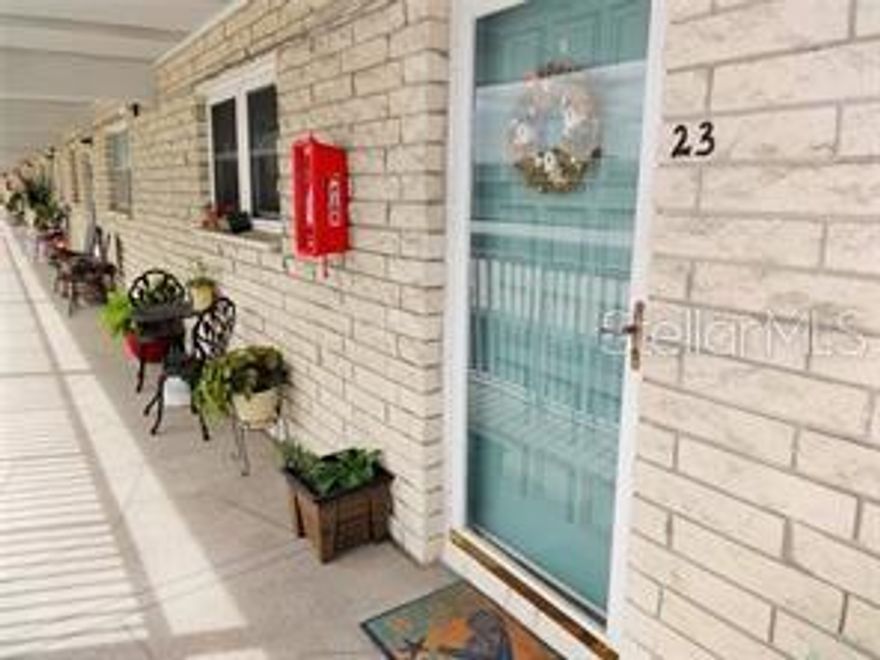 Waiting for the right tenant - a charming 2-bedroom, 2-bathroom condo nestled in a vibrant 55+ community. This delightful residence is ideally situated just minutes from world-renowned beaches and the bustling downtown St. Petersburg, where all the magic happens. Enjoy easy access to St. Pete-Clearwater Airport and Tampa International Airport, making travel a breeze. Immerse yourself in the natural beauty and recreational opportunities surrounding your new home. Monthly rental fee includes gas, water, sewer, trash, cable TV, Internet Wi-Fi.  Explore nearby nature and recreation trails, or tee off at pristine golf courses. The community itself boasts a large heated swimming pool, a clubhouse, and shuffleboard courts, ensuring you have plenty of options for relaxation and socializing. Whether you’re seeking relaxation by the shore, the excitement of downtown, or outdoor adventures, this condo offers the perfect gateway to an enriching and active lifestyle. Carpot #23 belongs to the unit.