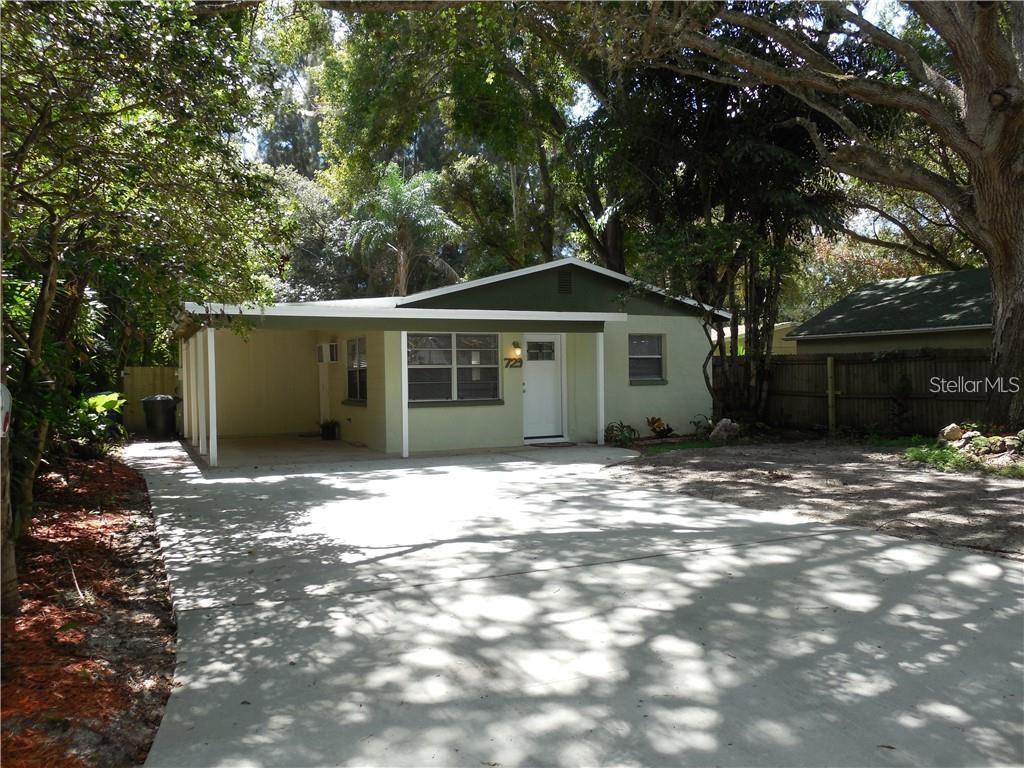 This 2 bedroom/1 bath home with carport has been completely renovated. Newer kitchen with wood cabinets, granite, tile backsplash, and stainless appliances to include microwave. Plank ceramic tile thru-out. Inside utility room with washer and dryer. Paver patio and large fenced yard. Conveniently located to shopping, schools, restaurants, banks, hospitals, parks, Pinellas Trail, and minutes to the beach. Pet considered.