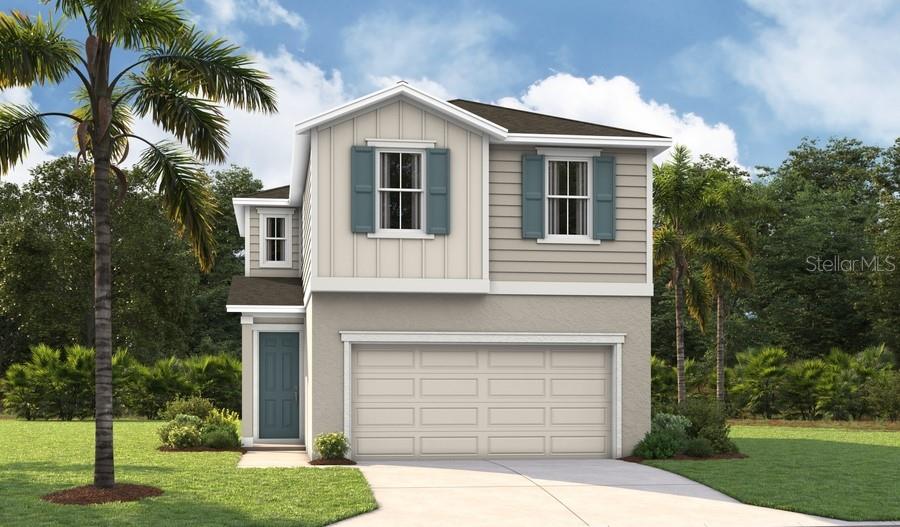 Under Construction. Discover the Alder at Maple Ridge — a thoughtfully designed 3-bedroom, 2.5-bath home with 1,478 sq. ft. of stylish and functional living space. The open-concept main floor features a modern kitchen with a center island, generous cabinet space, and direct views into the dining and great room; perfect for entertaining or family gatherings. Sliding glass doors lead to a covered patio, ideal for enjoying Florida’s sunny weather. Boasting 9’4” ceilings and grand 8’ doors on the first floor, the Alder Floorplan offers an open and airy atmosphere.Upstairs, the spacious primary suite offers a private bath and walk-in closet, while two secondary bedrooms share easy access to a full hall bath. A centrally located laundry room adds convenience. Located in the sought-after Maple Ridge community in Palmetto, you’ll enjoy easy access to shopping, dining, parks, and Gulf Coast beaches. Built with energy-efficient construction and smart home features, this home blends comfort, style, and value. * SAMPLE PHOTOS Actual homes as constructed may not contain the features and layouts depicted and may vary from image(s).