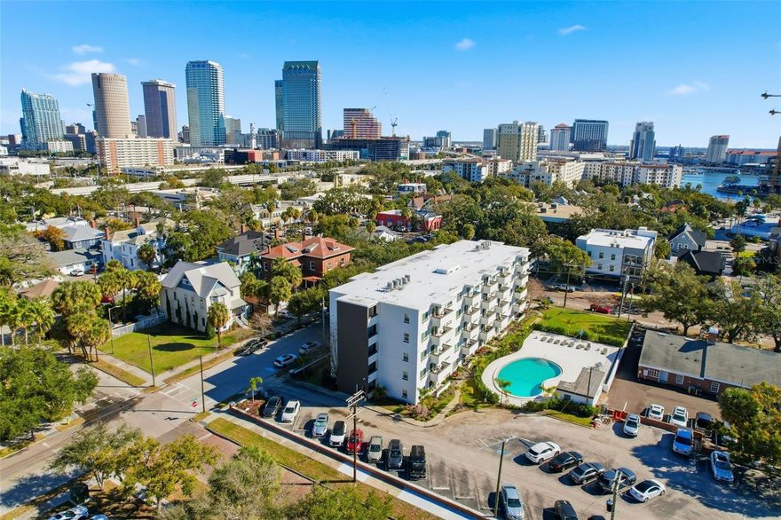 Ideally located in the heart of Hyde Park, this 2-bedroom, 2-bath condo in Hyde Park Towers offers incredible access to Bayshore Boulevard (.3 miles), Downtown Tampa (.6 miles), University of Tampa (.3 miles), and Hyde Park Village (.9 miles).The open layout features a modern kitchen with granite countertops and stainless steel appliances, spacious bedrooms with large walk-in closets, and an in-unit washer and dryer. The building is in excellent condition with recent upgrades including a new roof, fresh exterior paint, enhanced landscaping, and a beautifully renovated pool area. Residents enjoy a secure lobby, private parking. Not in a flood zone!! A fantastic opportunity for both homeowners and investors seeking prime South Tampa living. Schedule your showing today!