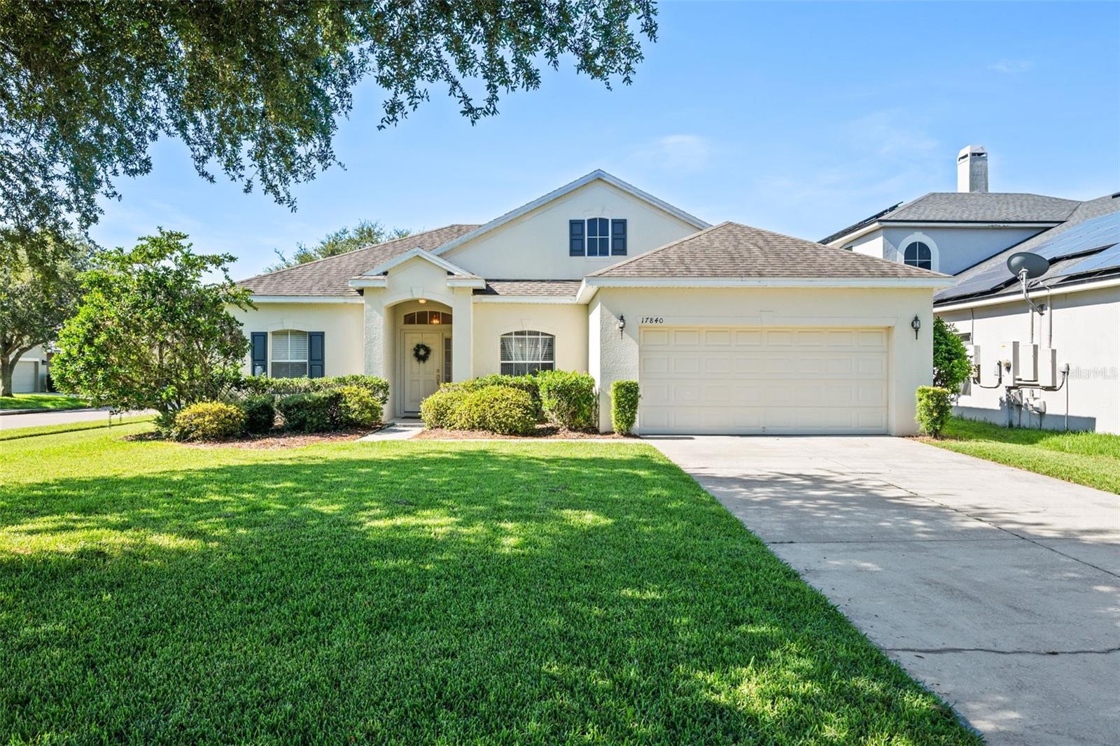 Welcome to this beautiful 3-bedroom home nestled on a large corner lot just under a quarter acre, ideally situated near the community clubhouse and pool!
From the moment you arrive, you’ll be greeted by easy-to-maintain Florida landscaping, lush sod, and excellent curb appeal. Step inside to find a split and open floor plan with gorgeous wood laminate flooring in the family room and formal dining area. The light-filled kitchen is perfectly designed with views of the family room, eat-in dinette, and backyard, making it ideal for entertaining and everyday living.
Enjoy your extended screened-in lanai, shaded by mature oak trees, creating a peaceful and private retreat. The spacious primary suite is thoughtfully placed on one side of the home and features a walk-in closet, dual vanities, a garden tub, and a separate shower. Two guest bedrooms and an additional full bath are tucked away on the opposite side, offering comfort and privacy for family or visitors.
The amenity-rich community offers a clubhouse with pool table, kitchenette, and lounge areas, a professional fitness center, a resort-style pool with lap lanes, slides, and a tot area, two playgrounds, basketball and tennis/pickleball courts, dog parks, and miles of scenic walking trails.
Conveniently located just minutes to Waterford Lakes Town Center, Oviedo on the Park, UCF, and Research Parkway, this home is perfectly positioned between Downtown Orlando and the East Coast Beaches/Space Coast.
This home truly has it all—schedule your private showing today!
One or more of these photos has been Virtually Staged.