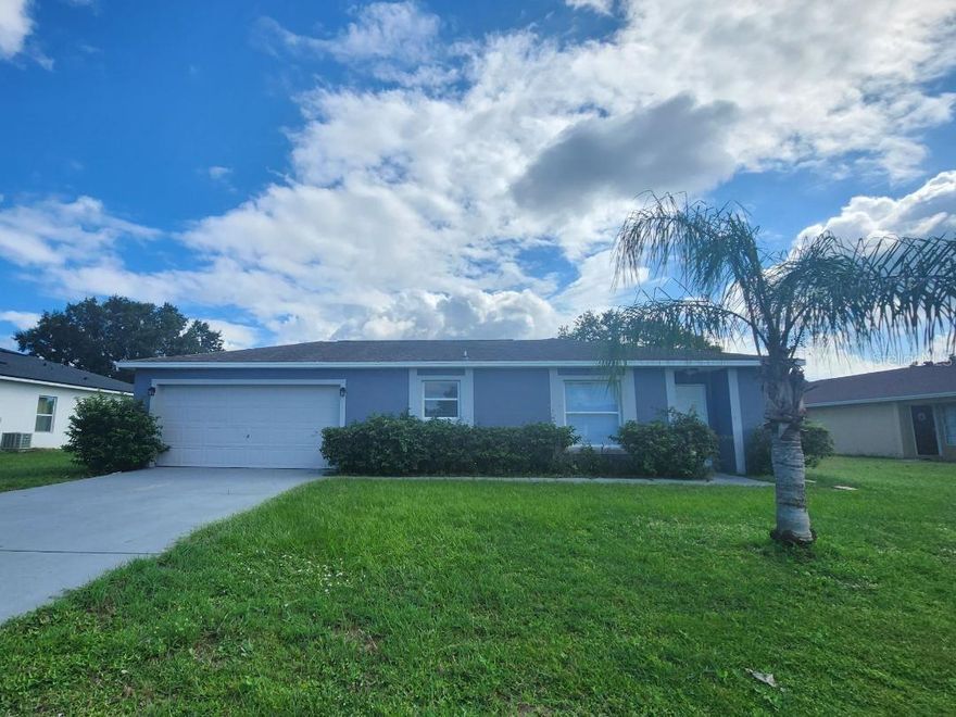 Welcome to 365 Dundee Drive, Poinciana, Fl 34759!  This stunning 4-bedroom, 2 Bath, 2 Car Garage home is priced right and is nestled in a tranquil neighborhood which offers the perfect blend of comfort, style and functionality.  Key Features:  Four bedrooms, ideal for family and guests, two well-appointed bathrooms for everyday convivence. A spacious kitchen with ample cabinetry, and generous counter space.  It brings an Expansive backyard oasis-perfect for outdoor entertaining or peaceful relaxation, attached 2-car garage providing secure parking and storage. Access to community amenities including a community pool, parks, and recreational areas.  Conveniently located near hospitals, schools, shopping, dining, and entertainment.  This residence strikes the ideal balance between accessibility and Serennity.  It is Move-in-ready. This home is an exceptional opportunity you don't want to miss.