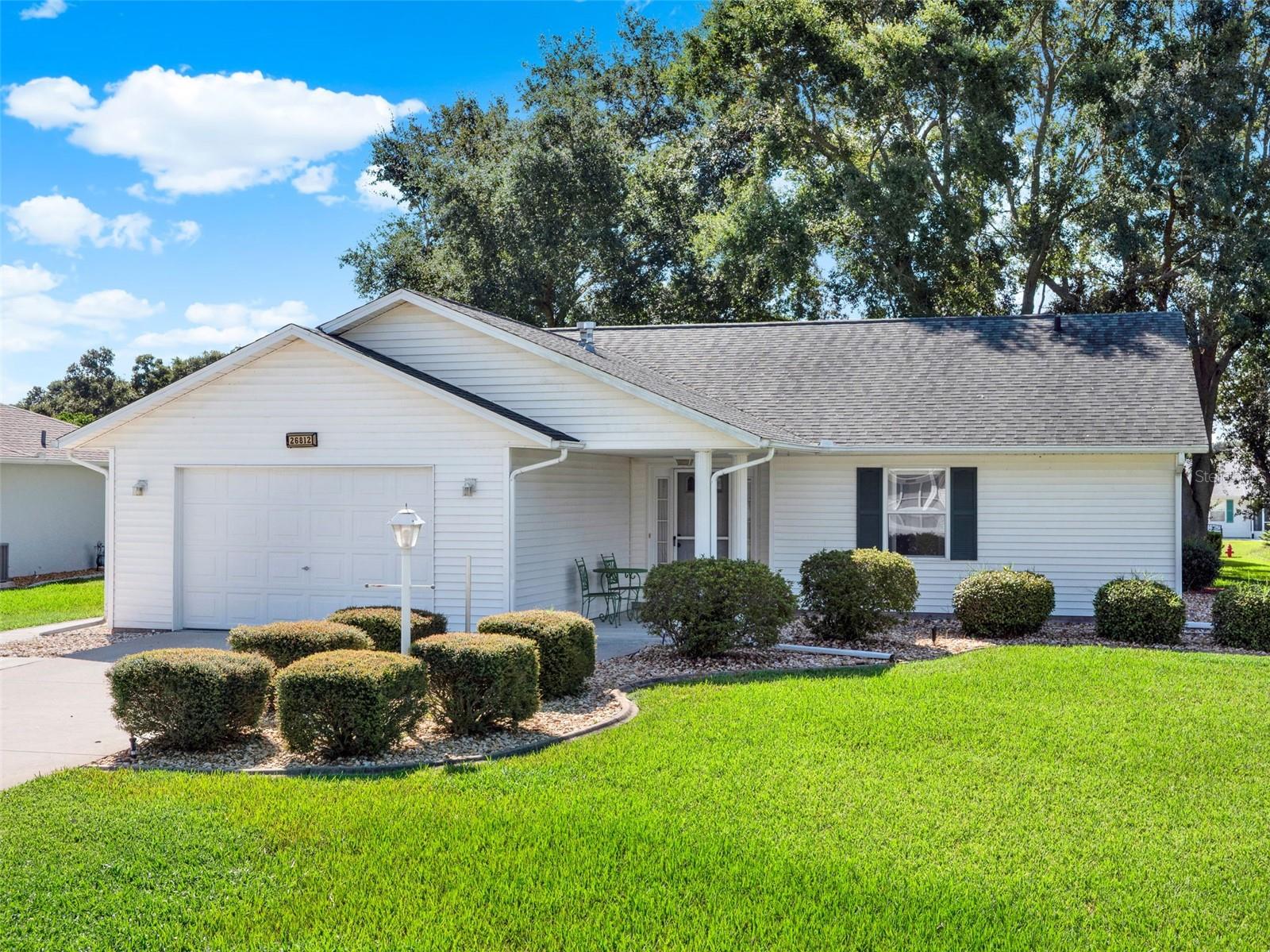 Priced below market value for fast sale at owner's request. Original owner's, well-maintained single-family home located in the sought after 55+ GATED community of Highland Lakes. DOUBLE PANE windows, an eat-in kitchen, natural gas range and all appliances convey, including washer and dryer. Over-sized single car garage (378sf), nice curb appeal, rain gutters. HVAC 2017, upgraded (Siemens) electric panel, roof 2015.
Highland Lakes is a gated 55+ community situated in Central Florida just south of Leesburg & offers residents the following amenities: Recreational Clubhouse with two swimming pools; indoor (heated) & outdoor, a softball field complete with concession stand, an indoor arena with a stage for comm. events, complete kitchen, billiard/ping pong rm., 4 tennis courts (2 courts are lighted), 1 indoor tennis court, 8 lighted shuffle board courts, bocce ball courts, 2 outdoor and 4 indoor pickleball courts, 7 horseshoe pits, covered picnic pavilion with picnic tables & grills to barbeque, library, meeting/card room, exercise room/fitness, craft room, golf driving range, RV/boat storage (included in HOA) & has 260 spaces on a secured lot (fenced & lockable), a Craftsmen building/woodworking shop (homeowners can join the club for only $12 annually and use any/all tools available), there's also a Nature Trail within the community & seven lakes scattered throughout Highland Lakes; 4 are used by residents for catch & release fishing! Don't wait............. call now to schedule your private tour!
