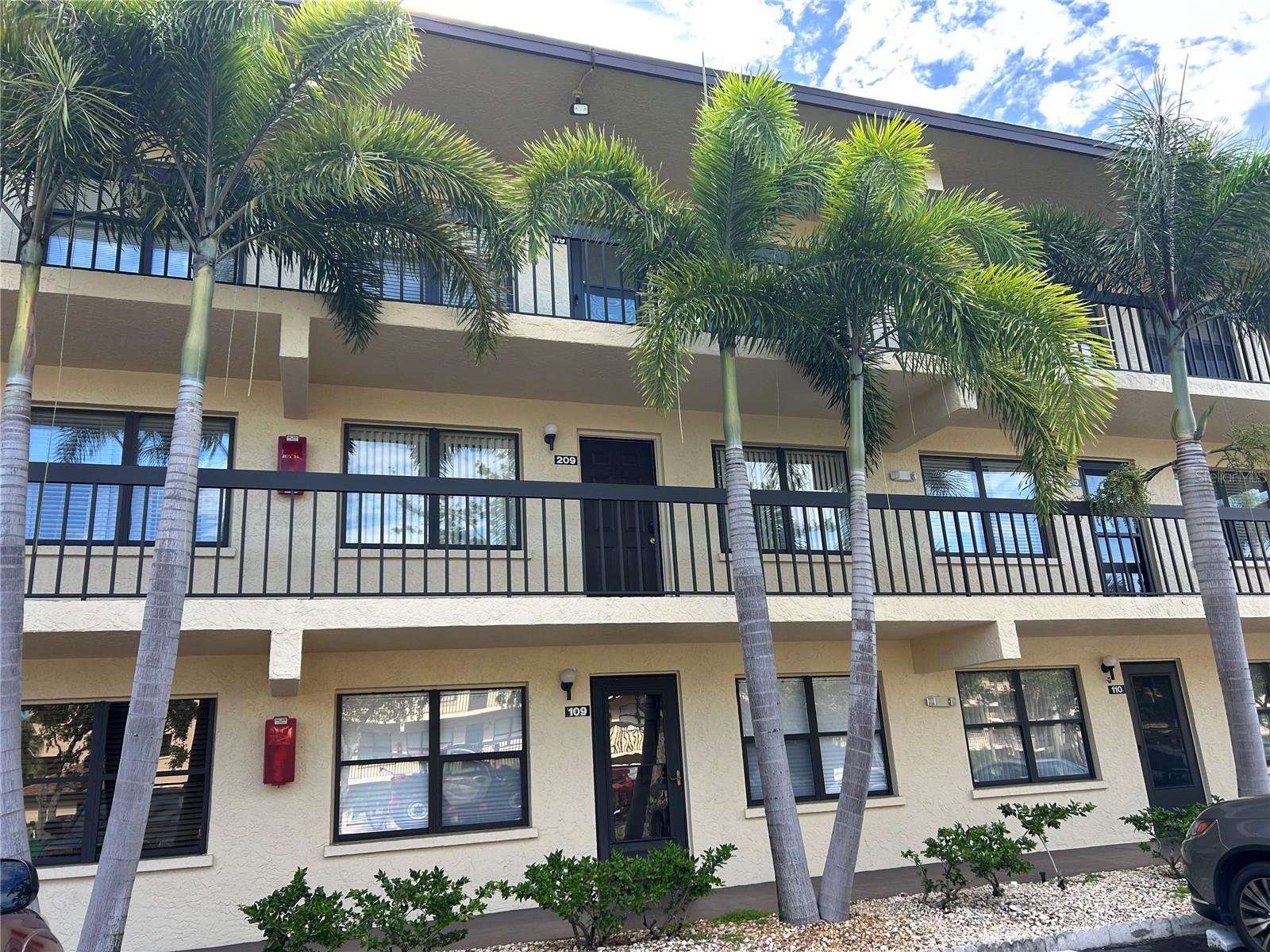 Welcome to your own tropical Oasis located in the wonderful community of Desoto Square Villas.
This is the Driftwood floor plan which is the largest of the floor plans. This unit has a split floor plan with a guest bedroom and upgraded bathroom and the Main suite has a large walk-in closet and upgraded bathroom with walk-in shower. The main bedroom view is overlooking the courtyard. Bamboo flooring throughout. A large living room and dining room which flows into the spacious open kitchen with a breakfast bar overlooking the family room. The kitchen has granite counter tops and upgraded stainless steel appliances. The family room and enclosed glass lanai overlook the tropical landscaping with lake views, gazebo, benches and grills. Conveniences: There is an additional secure storage space, mail, trash and recycle bin available for your use near the elevators. Rent includes cable, internet, water, sewer, trash, building insurance, recreational facilities, gate maintenance, and exterior ground maintenance. A very active community with lots of amenities. The clubhouse has a kitchen, banquet room, fitness center, library, billiards, pickle ball, tennis courts, heated pool and shuffleboard. This is a gated community 24/7 with lots of places to walk and bike ride, while enjoying the views of the meticulous grounds. Great location close to restaurants, shopping, airport, Sarasota, St Pete, and only a short 9 mile ride to the beautiful Gulf beaches of Anna Maria Island. Please note this is a 55+ community. The community requires a 700 or better credit score to live here and pets are not permitted.
