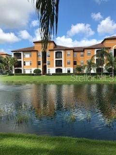 Beautiful turnkey furnished condo located in Serenata. This former model unit is located on the first floor and has three bedrooms, two bathrooms, laundry room, open floor plan and split bedrooms. The primary bedroom has a king sized bed, large walk in closet and an on suite bathroom with a tub/shower combination. The guest bedrooms each have queen sized beds and walk in closets. The guest bathroom has a tub/shower combination. The kitchen has a closet pantry, plenty of counter space for food prep and cooking and a breakfast bar. Separate living room/dining room combination. Screened in lanai looks out over a lake. Serenata has many amenities including gated security, heated community pool, tennis courts, 24 hour fitness center, clubhouse with billiard room, library and full kitchen, valet trash pickup as well as a car wash area for your convenience. No pets allowed. Will not last long.