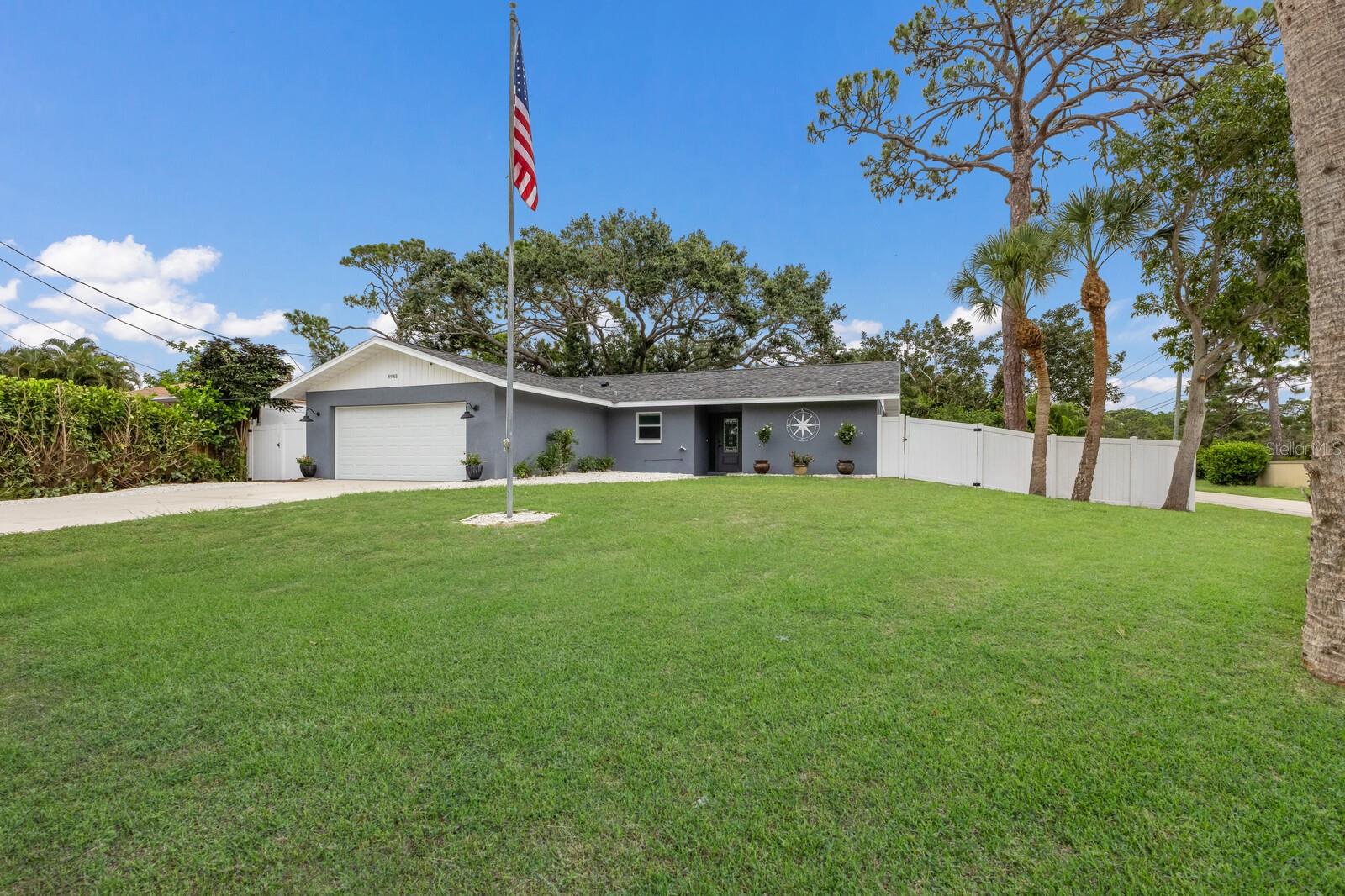 Welcome to your Florida dream home—just minutes from the bay and bursting with charm! Tucked away on the west side of US-41, this 3-bedroom, 2-bathroom + bonus Florida room gem offers unbeatable value in one of Sarasota’s most desirable locations. With updates including a new shingle roof in 2021 and impact rated windows and doors in 2022, this concrete block home already has the most difficult updates completed! From the moment you step inside, you’ll be greeted by vaulted ceilings and an airy open-concept living space that flows seamlessly from the kitchen to the dining and living areas—perfect for everyday living and effortless entertaining. Need a little extra space? You’ve got it! The Florida room just off the living area is the ideal spot for a game night, movie marathons, or a sunny playroom for the kids and grandkids. Enjoy peace and privacy with a smart split floor plan, giving the owner’s suite its own cozy retreat, separate from the two guest bedrooms. Currently, the laundry is set up in the garage, but an interior bonus room gives you options—convert it to a full laundry space, keep it as a home office, or use it for extra storage. The oversized 2-car garage has room for your kayaks or paddleboards—because the Sarasota Bayfront Park is just a short stroll away! Launch your gear right down the street and paddle your way to the Gulf through Midnight Pass. Yes, this is the Florida lifestyle you’ve been dreaming of. Set on a spacious corner lot, the fully fenced backyard is perfect for a garden, play space, or even potentially adding your own pool oasis. All this in a vibrant neighborhood with new shops and dining spots popping up regularly, just a short drive to downtown Sarasota or the world-famous Siesta Key Beach. Whether you're upsizing, downsizing, or just chasing the sun, this home checks all the boxes. Come see it before it’s gone!