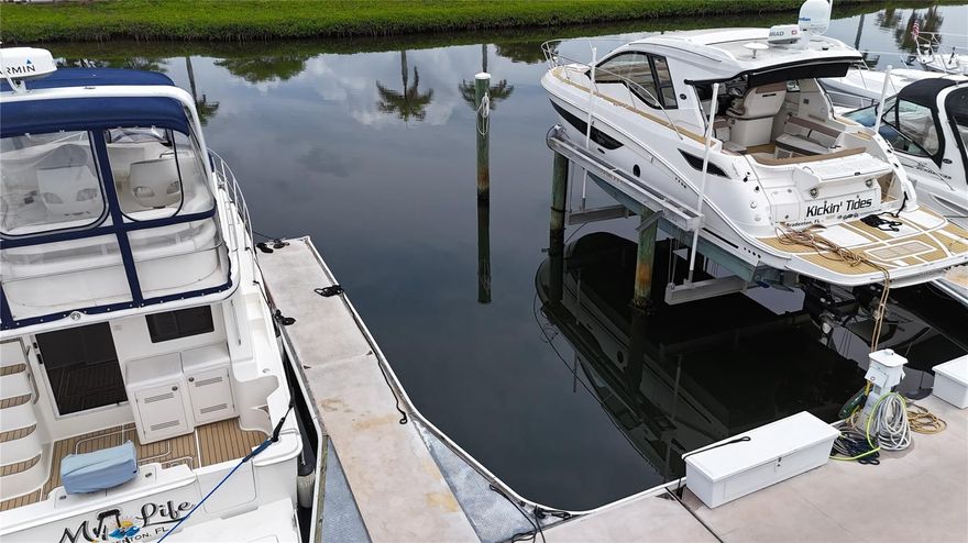 Own your piece of paradise with this premium deep-water boat slip at N-14 on North Dock at the highly coveted Riviera Dunes Marina.   Located on Florida’s beautiful Gulf Coast, this protected marina is one of the safest harbors in the region with easy access to Tampa Bay, the Intracoastal Waterway, and the Gulf. 

This floating dock slip measures 40' x 16', accommodates vessels up to 44 feet in length, offers 50 amp shore power,  pump-out at each slip, and Wi-Fi. Owners enjoy full access to the marina's resort-style amenities, including gated parking,  2 floating heated pools, pet walking area, social docks with 3 grills, laundry facilities, private bathrooms and showers, and an on-site fuel dock.

With 24-hour gated security, Riviera Dunes offers luxury, safety, and convenience. Minutes from waterfront dining, downtown Bradenton, and Sarasota. The Dockside Grille and Social Bar is also located directly at the end of center dock providing an inviting place to meet friends for cocktails, dining as well as entertainment and dancing 4 nights a week to live music on the patio.  Don't miss the Happy Hour Menu!

This is a rare opportunity to own in one of Florida’s top-rated marinas—perfect for seasonal boaters or as a rental investment! Purchased slips can also be rented and managed by the marina or owner. You do not need to own a home or condo to purchase a slip here at Riviera Dunes Marina.
