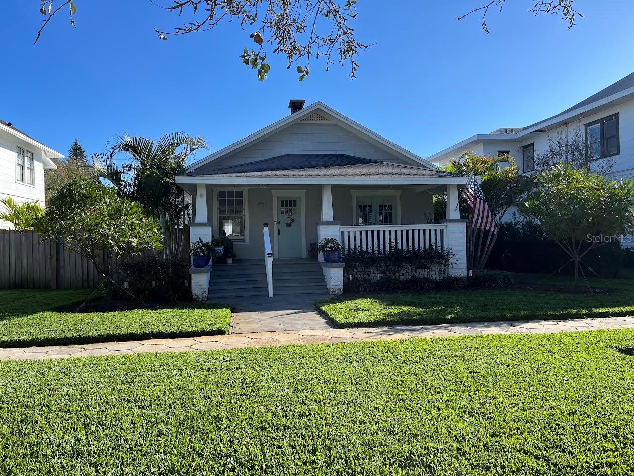 Charming Craftsman-Style Triplex
with Pool & Income Potential
Rare opportunity to own a beautifully updated Craftsman-style bungalow triplex in the heart of St. Petersburg! This unique property includes:
• A front single-story home, currently configured as two 1-bedroom, 1-bath units with full kitchens and spacious living areas.
• A large detached 2 car garage with alley access.
• An 850 sq. ft. 2-bedroom, 1-bath ADU above the garage (two story rear yard structure with single story front home), featuring a sunroom, hardwood floors, updated electrical and plumbing, a modern kitchen with stainless steel appliances, ample cabinetry, walk-in pantry, and an in-unit washer and dryer.
Modern Upgrades with Historic Charm
Originally built in 1915, this Craftsman bungalow retains its historic charm with hardwood floors and unique architectural details. Renovation included:
Updated electrical & plumbing
New stainless-steel appliances, cabinetry, and countertops
New roofing
Gas tankless water heaters for energy efficiency
New pool, pool heater and rear yard exterior tiled, covered patio
Outdoor Oasis
The spacious private backyard features a brand-new inground pool, beautiful hardscaping, and a newly tiled patio—perfect for entertaining. Mature landscaping adds privacy and a serene atmosphere.
Convenient Parking
• Oversized 2-car garage with separate alley access
• Covered carport
• Additional paved parking for two more vehicles
Prime Location
Situated just steps from Tampa Bay and in Flood Zone X (no flood insurance required!), this home offers easy access to the best of downtown St. Petersburg:
• Walk to parks, beaches, world-class shopping, and restaurants
• Enjoy nearby annual events like the Mainsail Art Festival, Pops in the Park, and the St. Pete Grand Prix
• Quick access to I-275 and 4th St. for an easy commute
This versatile property is ideal for multi-generational living, short-term or long-term rentals, or an owner-occupied investment. With its unbeatable location, modern upgrades, and income potential, this one won’t last long—schedule your showing today!