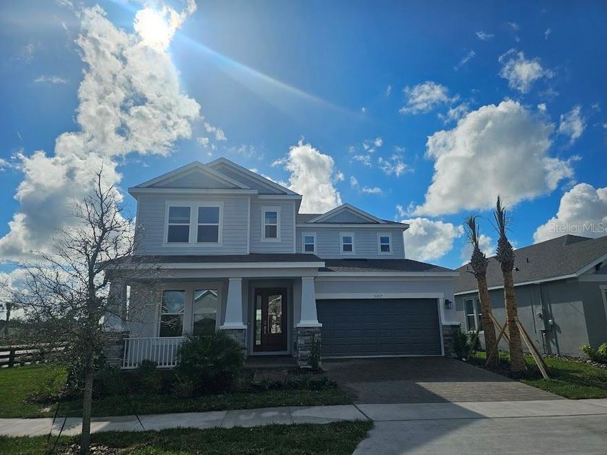 Brand-new, spacious two-story home located in one of Central Florida’s most desirable and fast-growing areas, in the city of St. Cloud. This beautiful corner lot property offers 5 bedrooms and 4 bathrooms, with 3,058 square feet of living space thoughtfully designed for comfort and functionality. The home features a two-car garage and a large front porch, perfect for enjoying relaxing family afternoons. Conveniently situated near Lake Nona, with easy access to shopping centers, restaurants, gas stations, and everyday essentials, all within the same area. An excellent opportunity to own a new home in a location with strong growth and long-term potential.