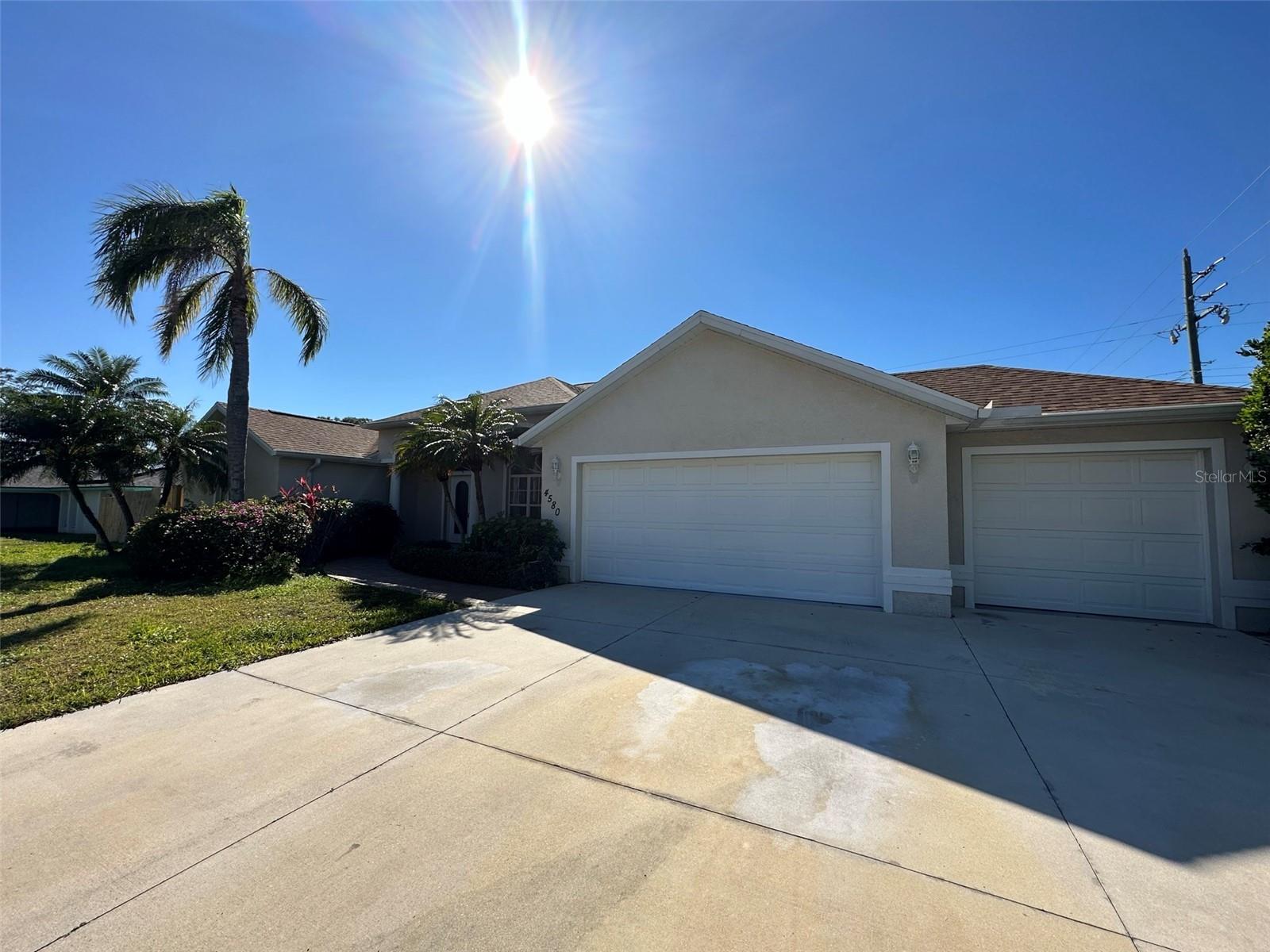 Charming South Venice Retreat with Pool. Welcome to beautiful South Venice! This charming single-family home is designed for comfort and entertainment, featuring a spacious 3-bedroom split floor plan. With a full bathroom on either side of the house and an additional half bath by the pool, this home is perfect for families and guests. Comfortable Living: The home offers a spacious formal living-dining area with vaulted ceilings, accent crown moldings, and designer light fixtures, creating an elegant atmosphere. Modern Kitchen: The large, bright kitchen-breakfast family room at the rear of the home is perfect for gatherings and opens up to the pool area. Private Pool: Enjoy a refreshing swim in the private pool, with a convenient half bath for quick trips. RV and Storage: There's ample room for a large RV and an enormous storage shed at the rear of the property, ensuring plenty of space for all your needs. Entertainment Ready: The fully fenced property provides privacy, making it an ideal setting for entertaining guests. Ideal Location: Just minutes away from historic downtown Venice, beautiful beaches, and a variety of dining and entertainment options. This home is perfect for a memorable getaway, offering the ideal blend of relaxation and convenience. Book your stay in South Venice today and experience all that this wonderful area has to offer!