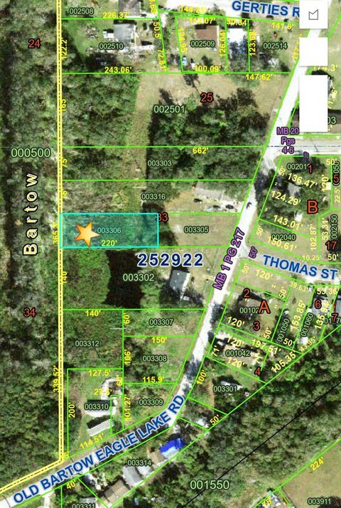 0 OLD BARTOW EAGLE LAKE ROAD BARTOW FL 33830