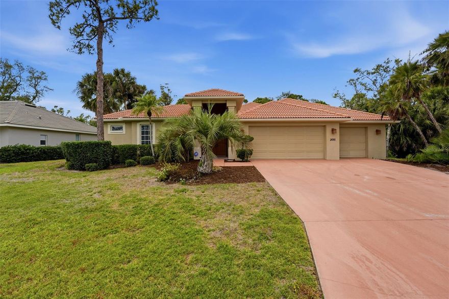 BEST PRICED HOME IN CALUSA LAKES
Courtyard-Style Pool Home Backing to the Golf Course and Preserve
This one is special. A true courtyard-style layout means you get a fully detached casita sitting just across the pool from the main house. Perfect setup for an in-law suite, guest quarters, a home office, or an art studio. Total privacy, total flexibility.
The whole home was thoughtfully designed around the pool. Nearly every room opens to or overlooks the screened lanai, so you get those sparkling water views from pretty much anywhere you stand. Soaring ceilings, rich hardwood floors, and walls of sliding glass doors make the space feel open, bright, and connected to the outdoors.
The kitchen anchors the main living area with white cabinetry, tons of counter space, a breakfast bar, and a sunny bay-window nook. A formal dining room with chandelier lighting sits just off the entry. The owner's suite is a true retreat with pool access, dual walk-in closets, and a spa-style bath with twin vanities, a soaking tub, walk-in shower, and a cozy window seat.
Out back, the covered lanai looks straight out onto the golf course, and the lot right next door is a protected preserve owned by the HOA, which means you get the best privacy in the neighborhood. No neighbors crowding you, no future build, just trees, fairways, and Florida sunshine.
One more thing worth bragging about: the garage. It's a true oversized 33' x 28', so there's room for two vehicles plus a workshop, golf cart, toys, storage, whatever you need.
Low maintenance, beautifully kept, and ready for its next owner.