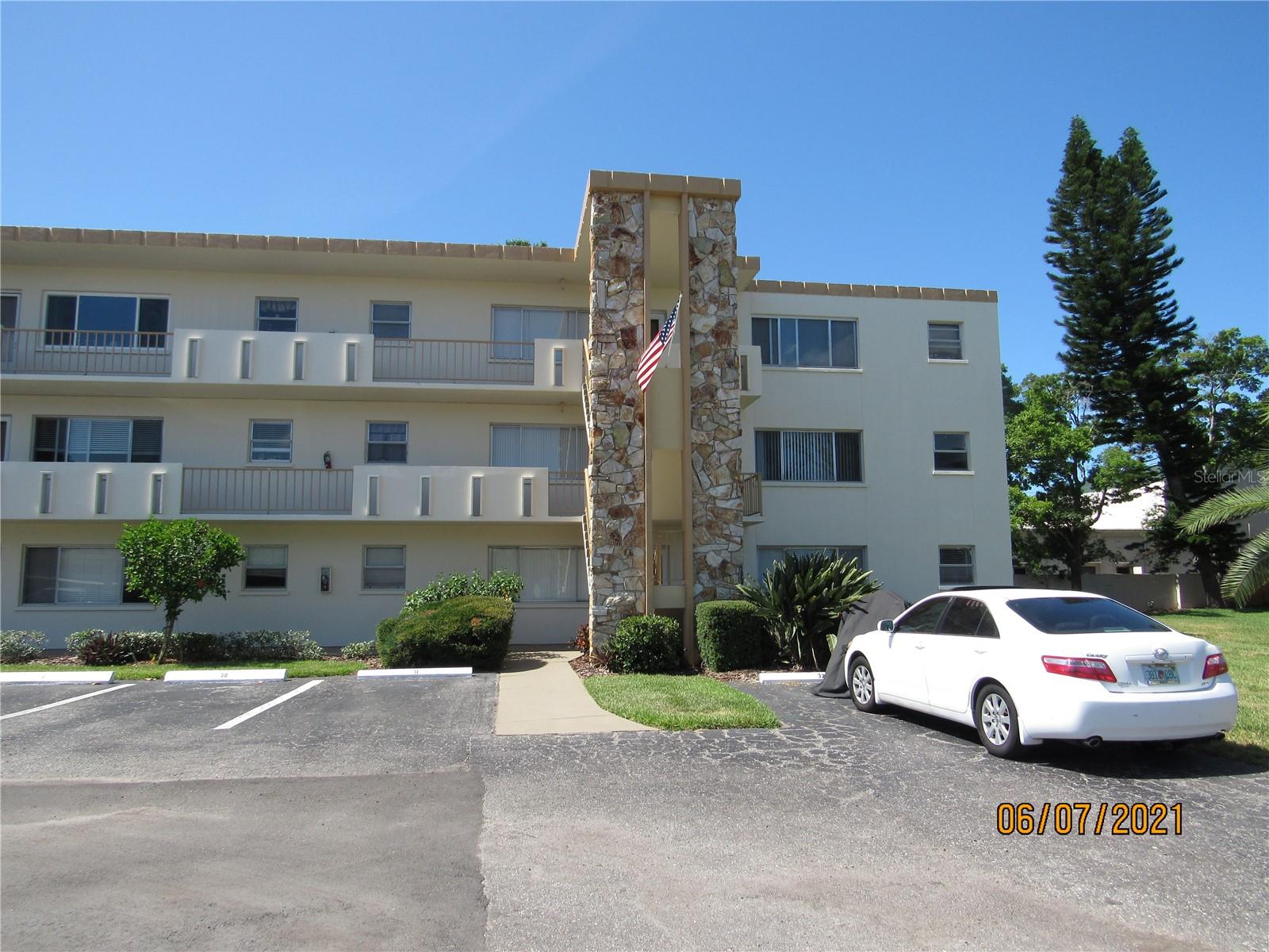 This condo has new vinyl wood grain flooring, new paint, new windows and newer cabinets in kitchen and bathroom. Light and bright end unit on the second floor. Screened porch off living room area. Carport. Located in a golf community, close to shopping, restaurants, grocery stores and public transportation. Easy access to the beaches. 55+ community, no pets or smoking. Rent includes water, sewer, trash pick up, cable TV.