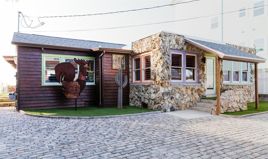 BEACH HOUSE RIGHT ON GULF OF MEXICO-A MUST SEE!
 Completely renovated.
 2 bedrooms.
 2 bathrooms.
 Outdoor shower.
 2 living rooms (main area open concept kitchen/dining/living).
 Sun room w/2 garage doors/2 sliding doors open to pool/spa/grotto w/firepit, outdoor kitchen w/hidden tv, pool deck and beach.
 Private saltwater pool/spa w/beach entry.
 High end appliances (Wolf/Viking/Bosch).
 Separate garage w/laundry room and workshop.
 2 HVAC units and Nest thermostats.
 No lawn maintenance required artificial grass on property.
 PARADISE FOUND!