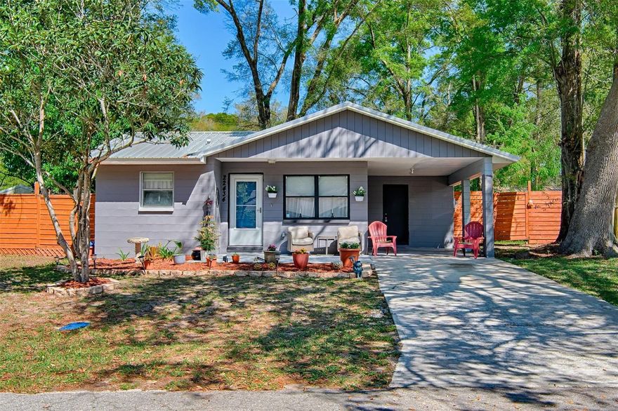 Welcome to this inviting home nestled in the heart of High Springs, Florida, where comfort meets natural charm. Built with durable concrete block construction, this well-maintained property offers a warm and welcoming feel with a thoughtfully designed, open layout. Inside, you’ll find three comfortable bedrooms and one and a half bathrooms, providing plenty of space for both everyday living and guests. The updated kitchen with all appliances replaced in 2024 features generous cabinet storage and flows effortlessly into the dining area, creating an ideal setting for both casual meals and entertaining.

The home’s metal roof not only enhances its curb appeal but also offers long-lasting durability and peace of mind. Step outside to your own private retreat, complete with an expansive deck that’s perfect for gatherings or relaxing in the Florida sunshine. Enjoy cooler evenings around the fire pit, or take advantage of the beautifully landscaped backyard filled with mature fruit trees that provide both shade and seasonal harvests.

Located in the highly sought-after community of High Springs, you’ll be surrounded by some of North Florida’s most stunning natural springs, known for their crystal-clear, 72-degree waters year-round. Whether you enjoy kayaking, swimming, or simply exploring the outdoors, this area offers endless recreation opportunities. Conveniently situated near I-75, as well as local dining, breweries, and shopping, this home combines small-town charm with easy access to everyday conveniences. Schedule your private showing today!