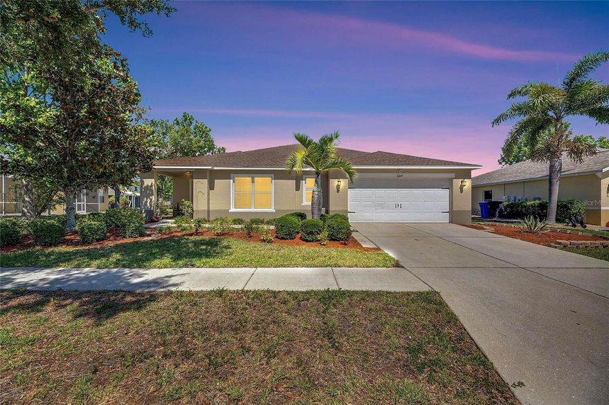 Come view this 3-bedroom, 2-bath home in the desirable Harbour Isles community with peaceful water views and a spacious oversized lot. This inviting home features an open-concept floor plan, a large living area, and a well-appointed kitchen with abundant cabinet space and generous countertops—perfect for entertaining and everyday living. The oversized primary suite offers a relaxing retreat, while the secondary bedrooms and dedicated laundry room provide comfort and convenience.Move-in ready, this home also includes access to Harbour Isles’ exceptional community amenities, including a resort-style pool, fitness center, clubhouse, parks, playgrounds, basketball courts, sand volleyball, scenic walking trails, and beautiful lakes throughout the neighborhood. Enjoy low HOA fees and an unbeatable location with easy access to Tampa and Sarasota via I-75. Start living the Florida lifestyle you’ve dreamed of—schedule your private showing today!