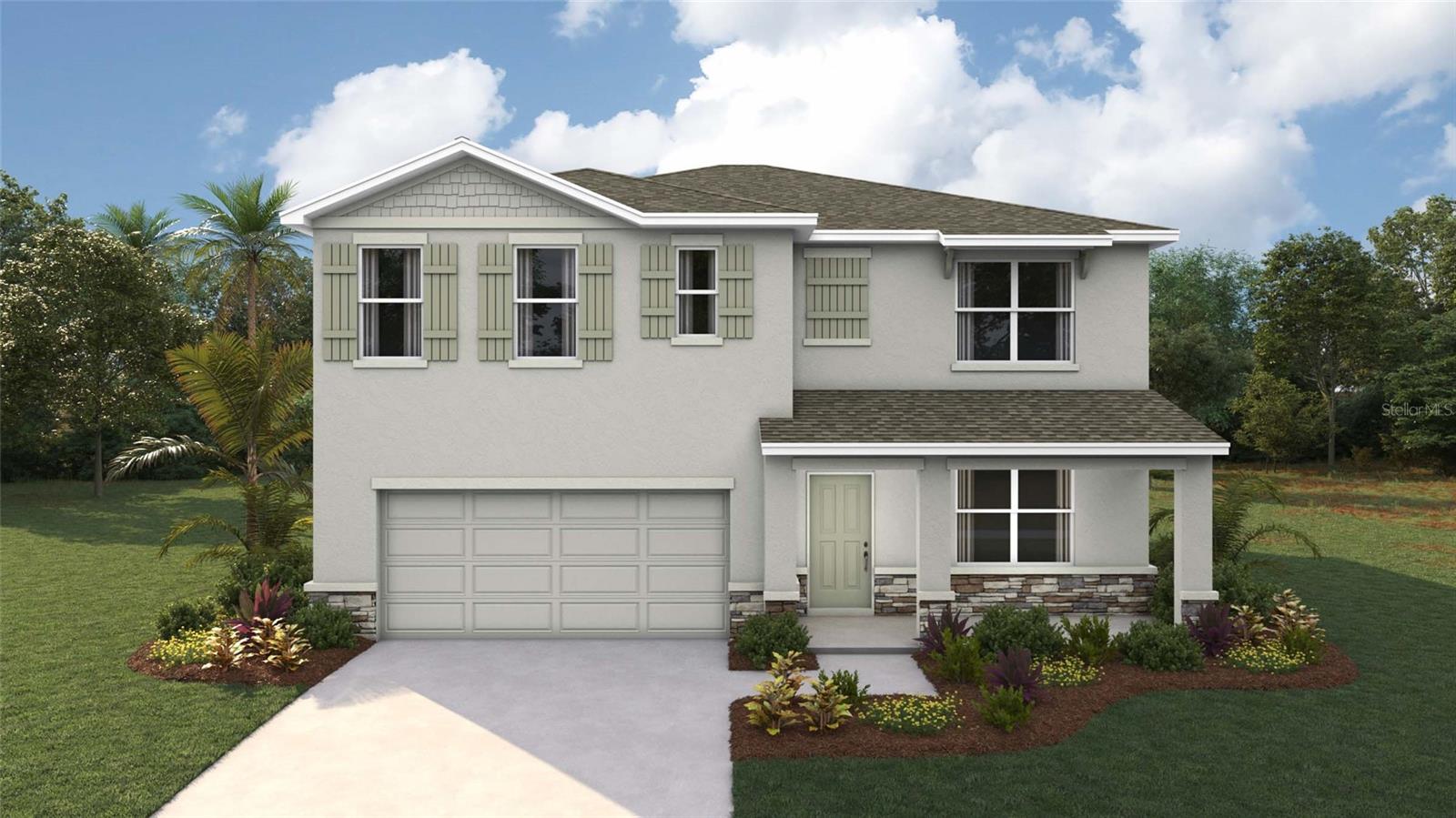 One or more photo(s) has been virtually staged. Under Construction. Elevate your lifestyle in this two-story home boasting 5 bedrooms and 3 bathrooms. The thoughtful design provides a perfect balance of functionality and style. The kitchen boasts a center island and stainless-steel range, microwave, and built-in dishwasher. The well-designed layout provides privacy with 5 bedrooms, while the 3 bathrooms showcase modern amenities. The primary bedroom has an ensuite bathroom and walk-in closets. The laundry room comes complete with a washer and dryer hook up. With ample room for entertaining, welcome to a home where each story unfolds to reveal the perfect blend of architectural elegance and practical living spaces. The state-of-the-art technology enhances convenience within the home. Pictures, photographs, colors, features, and sizes are for illustration purposes only and will vary from the homes as built. Home and community information including pricing, included features, terms, availability and amenities are subject to change and prior sale at any time without notice or obligation. CRC057592.