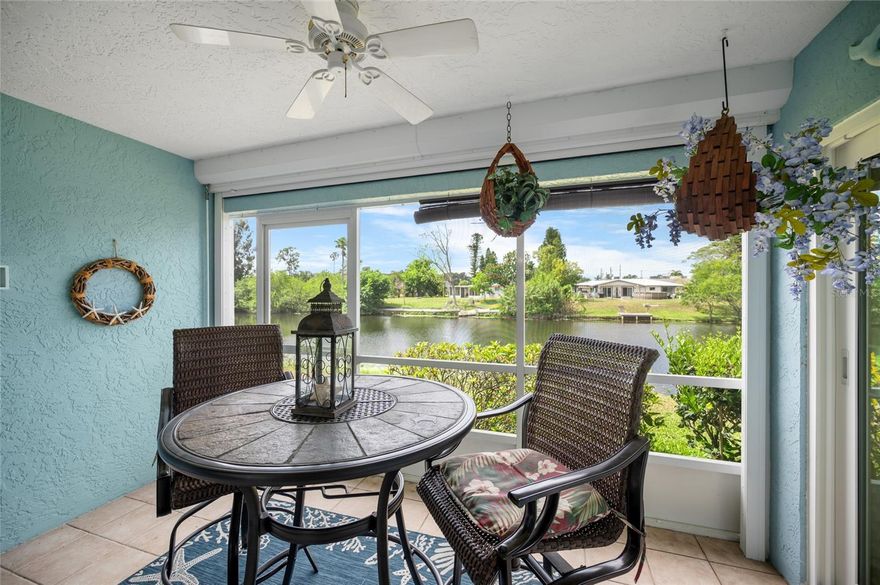 Enjoy peaceful WATERFRONT living in this beautifully maintained condo in the 55+ community of Cocoplum in North Port. Designed with both comfort and quality in mind, this residence features IMPACT WINDOWS AND DOORS and elegant PLANTATION SHUTTERS throughout. From the moment you arrive, you’ll appreciate the blend of luxurious upgrades and serene surroundings that make this home truly stand out.***
Step inside a thoughtfully designed interior where the kitchen greets you with GRANITE COUNTERTOPS, STAINLESS STEEL APPLIANCES, a BREAKFAST BAR, TWO CLOSET PANTRIES, and additional space perfect for a dinette or coffee bar. This layout flows effortlessly into the spacious GREAT ROOM, offering flexibility for a large dining area, a generous living space, or both. The PRIMARY SUITE is a private retreat featuring a LARGE WALK-IN CLOSET, an EN-SUITE BATH with granite counters and a walk-in shower, and direct access to the lanai. Guests will enjoy added privacy with a pocket door that creates their own GUEST SUITE. A convenient LAUNDRY CLOSET is also tucked within the home. Sliding doors lead you out to the SCREENED LANAI, where you can unwind and take in the calming water views.~~~
Located in a PRIVATE, well-kept community, residents enjoy access to a COMMUNITY POOL and a relaxed, low-maintenance lifestyle. Just minutes from the shopping, dining, and everyday conveniences along US-41, this location offers the perfect balance of privacy and accessibility, ideal for full-time living or a seasonal Florida retreat. Call today to schedule your showing!
