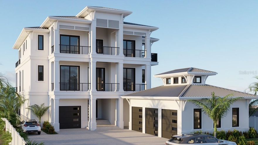 One or more photo(s) has been virtually staged. Under Construction. An exclusive opportunity has emerged for a discerning buyer to own a newly constructed, oceanfront estate in the prestigious community of Belleair Shore. This architectural masterpiece by Alvarez Homes, a 7,000-square-foot residence, is a testament to the pinnacle of luxury coastal living. Perched directly on the pristine, white sands of the Gulf of Mexico, this six-bedroom, eight-bathroom home is a sanctuary of refined elegance. With three levels of living space, each room is thoughtfully designed to capture breathtaking ocean vistas. The interiors, curated by renowned designer Michelle Miller, seamlessly blend high-end finishes with a sophisticated, coastal aesthetic, creating a lavish yet comfortable atmosphere. Unparalleled outdoor living awaits on the expansive balconies, offering an idyllic setting to entertain guests while enveloped by the calming sounds of the sea. Beyond the mesmerizing views, this estate offers a wealth of amenities, including a four-car garage, a private gate for ultimate seclusion, multiple club rooms, a private elevator, and a spectacular pool and spa combo. This property is not just a home; it's a legacy. As only the second new construction to be publicly offered in Belleair Shore in over a decade, this residence represents a unique chance to acquire one of the most coveted addresses on the Florida coast. For those who appreciate an unparalleled lifestyle, this is a property that must be experienced. 20% down, 80% due at closing on agreed purchase price. Completion scheduled for Dec 2026. For an exclusive showing and detailed pricing, please contact us. Further information can be found at https://www.660gulf.com/.