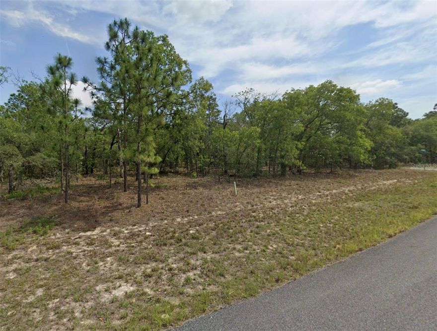 Discover the perfect location for your dream home or investment property! This .30-acre corner lot offers plenty of room to build while enjoying privacy and convenience. Surveyed for your convenience, this property is ready for your vision. With no HOA, you’ll have the freedom to design and build without restrictive fees or regulations. Don’t miss this incredible opportunity to own a prime corner lot in the growing area of Citrus Springs. All information pertaining to the property is deemed reliable, but not guaranteed. Information to be verified by the Buyer.