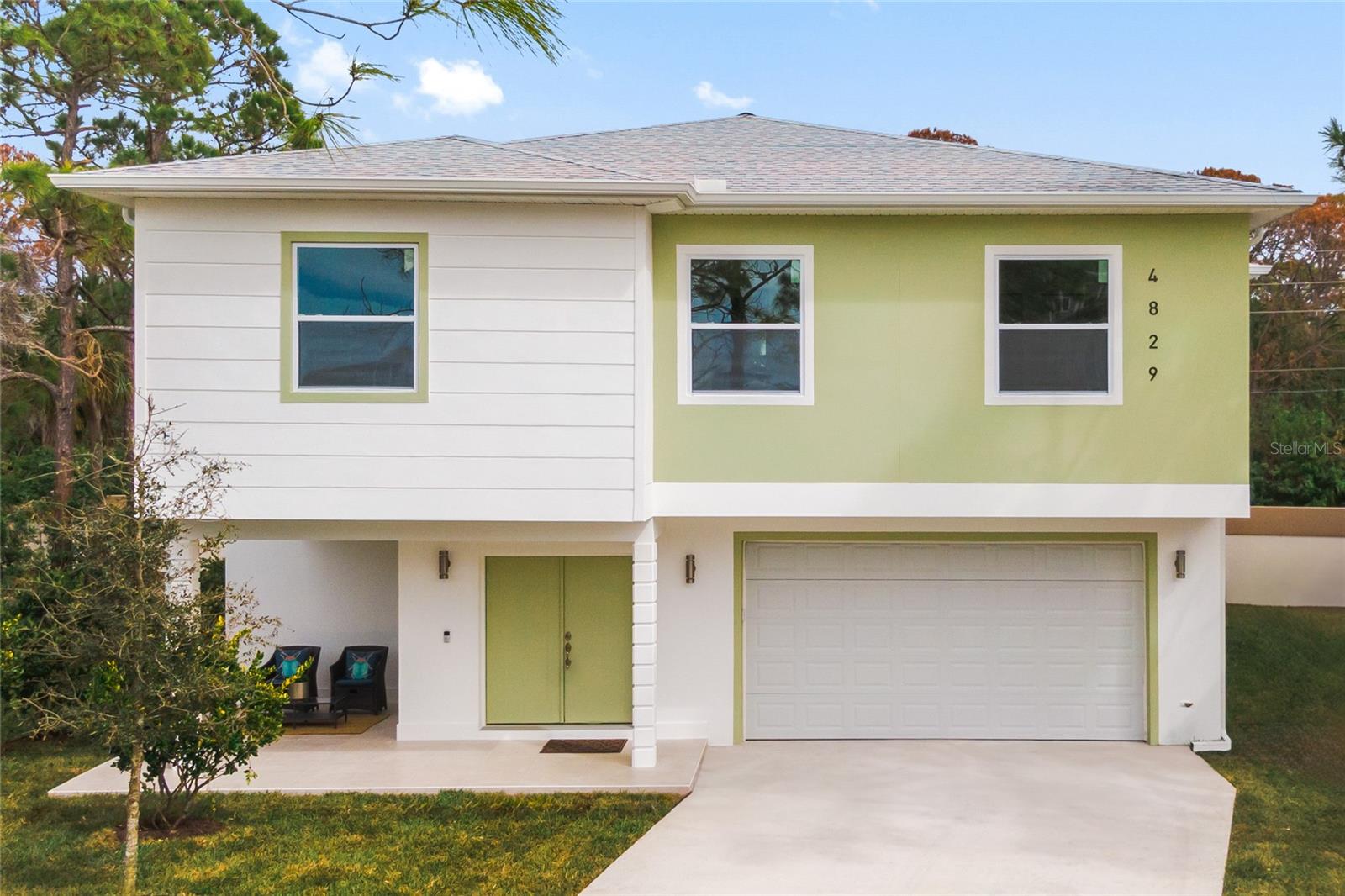 *Move-in PROMO: $500 OFF your 1st month's rent* New-construction rental home! Welcome to 4829 Jenny Way, a gorgeous two-story home ready for its first residents. Pets welcome! 2 pets max, no more than 60 lbs each. Lawn service is included! Living in Harbor Colony, a gated community with waterfront views, residents enjoy a refined coastal lifestyle. Designed by premier builder GAECA Homes, this property offers the benefit of a fully move-in ready home. Park your vehicles, golf carts, AND boat in the expansive garage on the ground level (1,500+ SqFt garage). Protected by hurricane-wind rate Impact-Resistant doors and windows for peace of mind during our hurricane season. The entry double doors lead into the foyer, an inviting area for you and your guests. Upstairs, you'll find an open floor plan brightened by lots of natural light entering through the impact-resistant, low-E windows. This brand-new home offers tall ceilings, contemporary LED lighting, curved crown molding, and waterproof Luxury Vinyl Plank flooring throughout. The kitchen is fully equipped with new Samsung Bespoke Glass premium appliances package, sleek shaker cabinetry with soft-close hinges, quartz countertops, center island, and a large stainless-steel sink. The primary suite has an oversized walk-in closet and gorgeous bathroom with dual vanity, stand-up shower and water closet for toilet privacy. Ring security system includes a video doorbell plus two 1080p HDR motion-sensor floodlight cameras with 3D motion detection. Private community beach club accessible only to resident members. The private beach stretches 1/4 mile and offers 21 beach cabanas, BBQ grills and restrooms. Boaters will find 2 boat ramps located just minutes away at Sims Park and Nick's Park. At GAECA Homes, meticulous craftsmanship ensures a premium standard from foundation to finish. Prioritizing energy efficiency through advanced building technologies and safety with impact-resistant openings. Inquire before it’s gone!