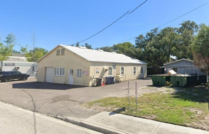 Rare warehouse space in prime South Tampa location!   Two Warehouses + Shed.   90 x 115 Lot.   Main Warehouse: 2,936 sq.ft.  Open space.  14 ft walls with A/C office + bathroom.   2nd Warehouse: 900 sq.ft. 9 ft walls with separate bathroom.  Storage Shed On-Site.  220 amp electrical service.   Versatile warehouse use.  Zoned RM-16 for future multifamily development.   Conveniently located and easy access to SoHo's business, dining & arts scene; Hyde Park Village; Downtown Tampa & the University of Tampa; Kennedy Blvd. and Business District; Channelside; Bayshore Blvd.; Interestate I-275;  I-4 Cooridor; The Crosstown Expressway;  Tampa International Airport;  MacDill AFB;  Ybor City.