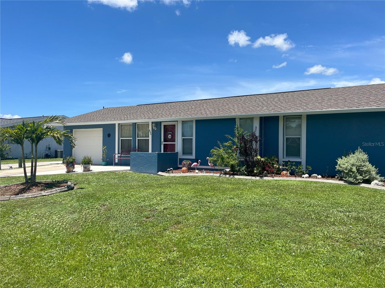 Your Florida Paradise Pool Home! This beautifully maintained 3-bedroom, 2-bathroom single-family home with a sparkling pool, perfectly located just minutes from the shopping, dining, and entertainment of Port Charlotte, Florida. Step inside to find a bright and open floor plan, ideal for both everyday living and entertaining guests. The kitchen offers ample counter space and cabinetry, seamlessly flowing into the living and dining areas. The primary suite features a comfortable retreat with an updated en-suite bathroom, while two additional bedrooms provide space for family or visitors. Outside, your private heated pool and hot tub invite you to relax and enjoy the year-round sunshine. Large vinyl fenced yard with shed and extra driveway access to the back. Other Recent Updates include a 2022 Roof, 2018 A/C, 2016 Electrical Panel, Hurricane Impact windows and doors, and 2024 interior and exterior paint. With a prime location near schools, and beautiful Gulf Coast beaches, this home combines convenience, comfort, and the best of Florida living.