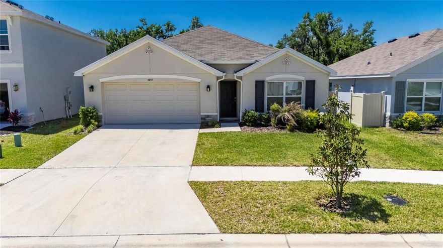 Short Sale. 3255 Silver Date Drive | Wimauma, FL
4 Bedrooms | 2 Bathrooms | Single-Story | Cali Floor Plan | Built 2023

Welcome to 3255 Silver Date Drive, a newer construction Cali floor plan built in 2023 by D.R. Horton, offering modern single-story living with a functional and open layout in the Berry Bay community. This home features a smart split-bedroom design, providing privacy for the primary suite while keeping the secondary bedrooms conveniently positioned for flexibility and everyday use.

The spacious primary suite is tucked away at the rear of the home and includes a walk-in closet and an en-suite bathroom, creating a comfortable private retreat. The main living areas feature durable ceramic tile flooring, while all bedrooms have comfortable carpeting.

The open-concept kitchen seamlessly connects to the living and dining areas, making it ideal for both daily living and entertaining. It is equipped with solid surface countertops, a pantry, and a full appliance package including a convection oven, microwave, dishwasher, and refrigerator, along with ample cabinet space for storage.

Sliding glass doors lead to a covered rear porch, extending your living space outdoors and providing the perfect spot to relax or unwind. The fenced backyard backs to a greenbelt, offering added privacy and a peaceful setting with landscaped surroundings.

Additional features include a 2-car attached garage, irrigation system, rain gutters, and central heating and cooling. The home is situated on a level lot with sidewalks and is located in a well-maintained, amenity-rich community.

Residents of Berry Bay enjoy access to a community pool, clubhouse, playground, park, and tennis courts. Conveniently located in Wimauma, this home offers easy access to shopping, dining, and major roadways while maintaining a quiet neighborhood feel.

This property is being offered as a short sale opportunity.