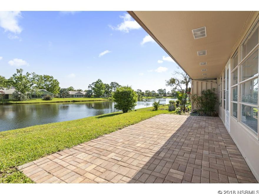 Beautifully updated 2 Bedroom 2 bathroom home. This home has a beautiful Florida room with spectacular views of the lake. The kitchen and all of the flooring has been completely updated, as well as all appliances. The A/C is 2 years old and the home has a new roof. The kitchen has been fully opened up to living area to complete the open floor plan concept. This is a great home that is move in ready with a ton of space.  Centrally located and close to everything New Smyrna Beach has to offer and only minutes to the beach.  Donât miss out on this one!  Come and take a look today! ;Water: City