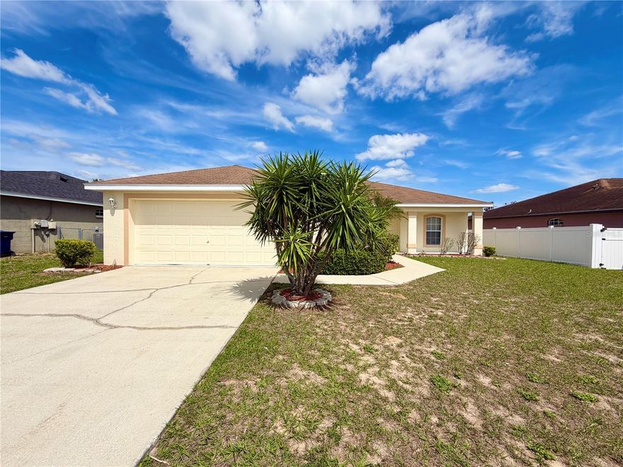 Beautifully maintained 3-bedroom, 2-bath home located in the desirable Savanna Pointe community in Winter Haven. This property features a great layout perfect for comfortable living and entertaining.
updated with a newer HVAC from 2023 and a newer 2024 water heater , stainless steel dishwasher, stainless steel range, and new interior paint! 

The home offers a spacious living area, a functional kitchen, and a generously sized primary suite with a private bath. Enjoy a peaceful backyard with no rear neighbors, providing added privacy.

Conveniently located near shopping, dining, and major roadways, this home is a great opportunity in a growing area.

Don’t miss out on this one!