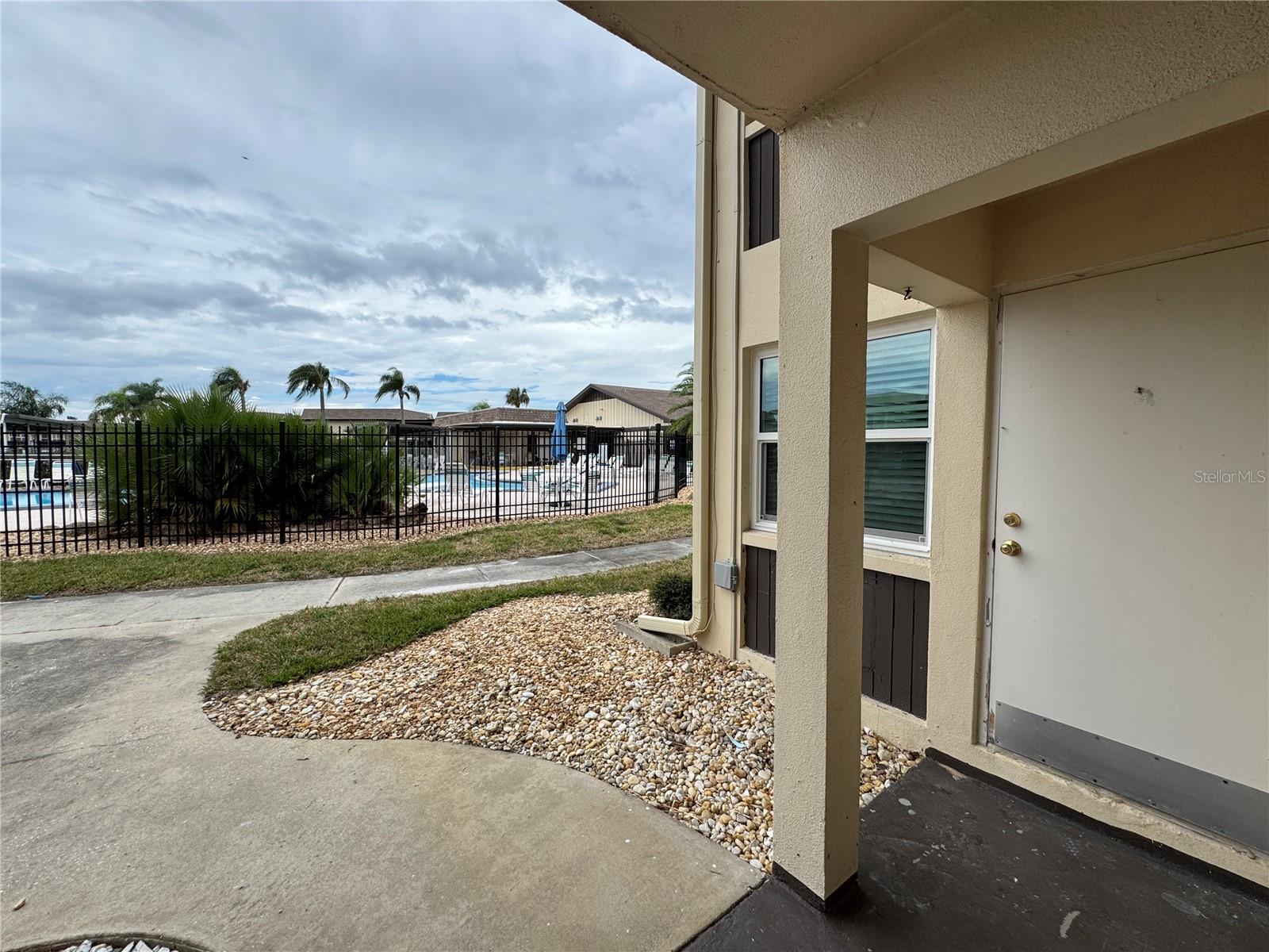 This two bedroom two bath condo overlooks the heated pool in desirable Gulf Harbors Community and has been redone and passed inspections. updated kitchen with granite countertops, stainless appliances, and fresh paint throughout. Walk in closet in the primary bedroom, updated vanity, updated windows, custom blinds in the lanai and nice cold ac. Walk right out the door and there's the heated pool and shuffleboard ready for your entertainment. This is a waterfront community with plenty of dolphin and manatee, fishing off the sea wall with a cleaning station. Close to South Square mall with Publix, pizza, shopping and banks. New Port Richey offers waterfront dining with at least 7 restaurants. Less than 1/2 a mile from US Hwy 19, yet off the beaten path. You can join the private Gulf Harbors Beach Club for only $200 a year.