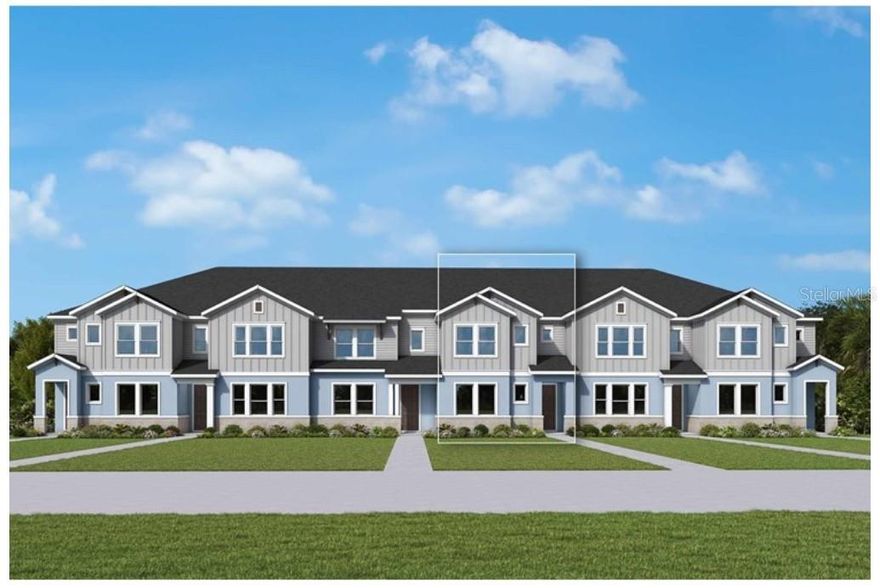 Under Construction. Experience the award-winning craftsmanship and thoughtful design that define every David Weekley Home in the brand-new McQuade floor plan located in PALMERAS at Crossprairie. This comfortable and open-concept 1,802 sq. ft. The townhome features 3 bedrooms, 2.5 baths, and a 2-car garage, designed for modern living and everyday comfort.
The Twilight Designer Inspiration Package evokes a sense of mystery and modern elegance with carefully curated finishes and stylish details throughout the home. Tile flooring throughout the first floor and the open, spacious layout creates the perfect setting for entertaining and relaxing alike.
This home also includes stainless steel kitchen appliances, washer and dryer for added convenience, and window blinds throughout. Take advantage of never-before-seen incentives for the first 10 buyers, including a guaranteed low fixed interest rate of 4.99% while the home is under construction, plus all allowable closing costs covered. Don’t miss this incredible opportunity to own a beautifully designed new David Weekley Home in PALMERAS at Crossprairie!
