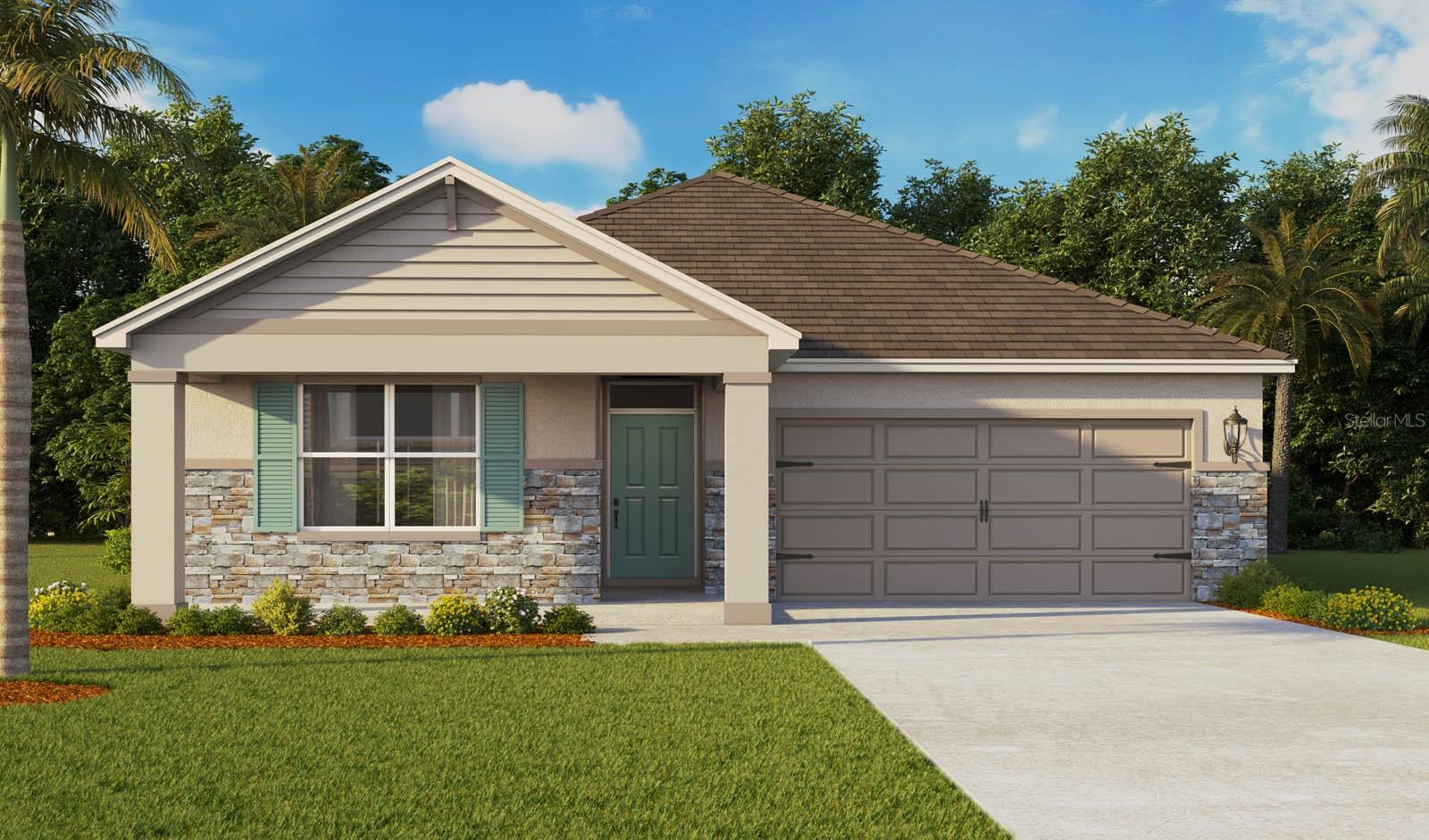 Under Construction. "Welcome to the Lakeside, one of our one-story floorplans featured in our Sorrento Pines in Sorrento, Florida. Take your pick between two artfully designed exteriors.
Inside this beautiful 5-bedroom, 3-bathroom home, you'll find 2,077 square feet of comfortable living. The living area is an open concept, where your kitchen, living, and dining areas blend seamlessly into a space perfect for everyday living and entertaining. The kitchen features modern cabinets, quartz countertops, and sleek stainless-steel appliances, which are sure to both turn heads and make meal prep easy. You'll never be too far from the action with the living and dining area right there.
Find ceramic tile flooring throughout a majority of the home including the family room, primary bedroom, kitchen, bathrooms, laundry and foyer. Bedrooms 2,3,4 and 5 will have carpeted floors and a closet in each room. Whether these rooms become bedrooms, office spaces, or other bonus rooms, there is sure to be comfort.
The primary bedroom has its own attached bathroom that features a walk-in closet and all the space you need to get ready in the morning. Privacy is guaranteed with a separate door for the toilet and shower.
Contact us today and find your home.
*Photos are of similar model but not that of the exact house. Pictures, photographs, colors, features, and sizes are for illustration purposes only and will vary from the homes as built. Home and community information including pricing, included features, terms, availability, and amenities are subject to change and prior sale at any time without notice or obligation. Please note that no representations or warranties are made regarding school districts or school assignments; you should conduct your own investigation regarding current and future schools and school boundaries. *