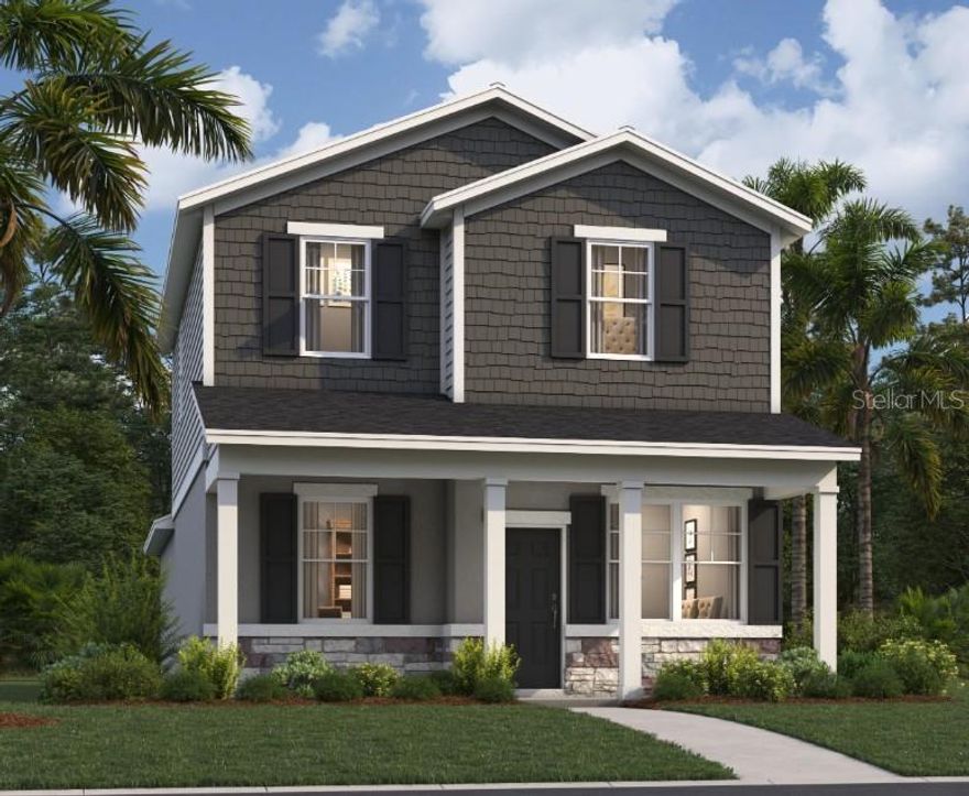 One or more photo(s) has been virtually staged. Under Construction. Discover the perfect location at Spring Walk at the Junction in Volusia County. Conveniently located just 5 miles from Seminole Town Center and within walking distance of a future Publix shopping center, living at Spring Walk provides easy access to everyday amenities. The DeBary Sunrail Station is just 0.6 miles away, connecting you to a 61-mile commuter rail system from DeBary to Downtown Orlando, Kissimmee, and Poinciana. Quick access to major transportation routes like US 17, I-4, the Central Florida Greenway, the Wekiva Parkway, and SR 46 makes for effortless commuting. Sanford International Airport is just 15 miles away for frequent travelers. Spring Walk at the Junction not only offers convenience, but also a lifestyle. Located next to Gemini Springs Park & Trailhead, it is perfect for outdoor adventurers with endless opportunities for exploration. Homeowners will enjoy a 7-minute drive to the Central Florida Zoo and Botanical Gardens. Outdoor enthusiasts can explore the St. Johns River, Lake Konomac Conservation Area, and Lake Monroe Wildlife Management Area for a variety of activities. Experience the best of Florida living at Spring Walk at the Junction.

Introducing the Logan, a stunning two-level cottage home that exemplifies modern living. This thoughtfully designed home features an open-concept layout that maximizes space and functionality. Upon entering through the covered porch, you are welcomed by a spacious kitchen island, perfect for gatherings, alongside a dining area and a cozy living room. The main level also includes a convenient powder room and a pantry for extra storage. Upstairs, the primary suite boasts a luxurious walk-in closet and a double vanity bath, providing a private retreat. Two additional bedrooms and a laundry room on this floor add to the home's practicality, making daily life easier and more enjoyable.*Photos are from a similar home.