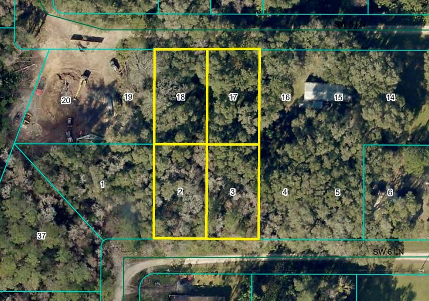RAINBOW PARK UNIT 8 BUILDING LOTS. Rare opportunity to own one—or all four—adjacent lots forming a rectangular parcel in Rainbow Park, Unit 8, Ocala. Each lot is approximately 0.23 acres, offered individually or together for a total of ~0.92 acres. Located on a quiet street in a growing area with no HOA, these buildable lots have flexibility for a custom home, investment, or future development. Zoned for single-family residential use with electric nearby; well and septic required. Buy one lot or secure the all 4 for added space and privacy in beautiful Marion County, just minutes from Rainbow Springs and Ocala’s shopping, dining, and recreation.