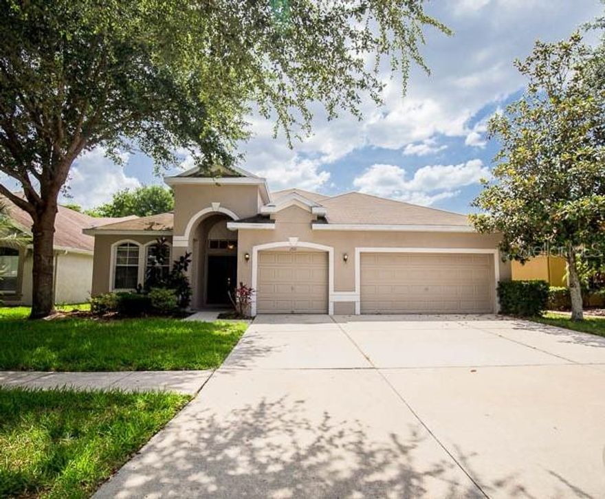 **New! 50% OFF application fees through November 30th, Plus 100% Application Fee REFUND to new residents, credited toward your first month's rent. Apply Now; Application must be received by 11:59 PM November 30th.**

This beautiful 4 bedroom, 3 bath FishHawk Ranch home has everything you need! Spacious living areas and a functional layout make this a great family home.

French doors lead to a classic foyer that welcomes you into the home and leads to the formal living and dining rooms that are full of natural light.

The kitchen, accessible from the hallway or adjacent family room, is home to stainless steel appliances, wood cabinets, recessed lighting, and a walk-in pantry. Behind the kitchen, the laundry room provides wood cabinetry, boasting plenty of storage space.

The kitchen looks out to the sizeable family room. Sliding glass doors lead from the family room to the covered lanai and large backyard.

At the rear of the home, the master suite boasts wood laminate floors and an en-suite bath with a garden tub and a separate glass-enclosed shower.

Opposite the master, the home's three remaining bedrooms and two full baths can be found, all comfortably sized with hardwood floors and ceiling fans.

Complete lawn maintenance, including mowing, shrub pruning, irrigation system service, turf, and plant fertilization, and plant pest control are included in rent services saving you time and money!

Located in an amenity-rich community, residents of Fishhawk Ranch enjoy access to resort-style pools, fitness centers, parks, playgrounds, scenic walking trails, and top-rated schools. With shopping, dining, and major roadways just minutes away, this home offers the perfect blend of convenience and tranquility.

NOTE: An additional $59/mo. Resident Benefits Package is required and includes a host of time and money-saving perks, including monthly air filter delivery, concierge utility setup, on-time rent rewards, $1M identity fraud protection, credit building, online maintenance and rent payment portal, one lockout service, and one late-rent pass. Renters Liability Insurance Required. Call to learn more at the Resident Benefits Package.