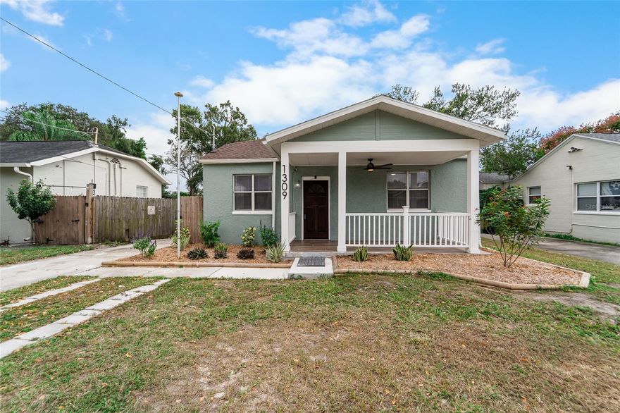 Discover this beautifully renovated 3-bedroom, (fully renovated) 2-bath home located in the heart of Tampa. Featuring a spacious and open floor plan, this property blends modern updates with classic charm.

The home boasts a new 2025 roof, fresh interior and exterior paint, and recent renovations, including completely remodeled bathrooms and a charming front porch, adding contemporary style and functionality.

Enjoy a dream kitchen, redesigned with new custom cabinets, stunning countertops, and stainless steel appliances. The main living areas feature new luxury vinyl, bathrooms with porcelain tile, while the bedrooms offer plush carpeting for added comfort.

Additional upgrades include a back deck, a detached one-car garage, a privacy fence, newer plumbing and electrical systems, and an HVAC system (2017). For peace of mind, the property also features a gas-powered generator that can power the entire house, ensuring you're prepared for any power outages.

Modern fixtures, ceiling fans, and a versatile layout make this home perfect for comfortable family living. Conveniently located near schools, shopping, dining, and more.