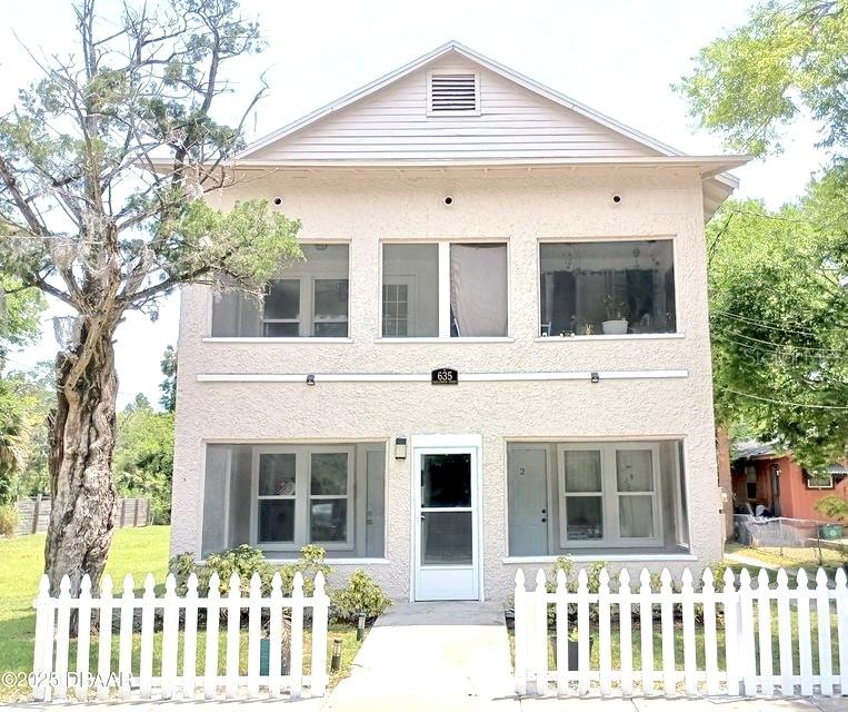 Income-Producing Quadruplex in Prime Daytona Beach Location! Don’t miss this exceptional investment opportunity! This well-maintained quadruplex in the heart of Daytona Beach features four spacious 1-bedroom, 1-bath units, each with charming front and back porches—perfect for soaking up the Florida sunshine year-round.
Turnkey & Cash-Flow Ready:
All units are currently leased. Generating steady income from day one.
Recent updates include: New roof (2017), Fresh interior & exterior paint, New flooring, water heaters, doors, and newer windows.
Investor-Friendly Features: Four separate electric meters, One shared water meter for simplified billing, Ample off-street parking in a large backyard area.
Located just minutes from shopping, dining, and the world-famous Daytona Beach, this property offers unmatched convenience and long-term value. Whether you're expanding your portfolio or making your first multifamily purchase, this is a smart and solid investment you don’t want to miss! Schedule your showing today—this one won't last!