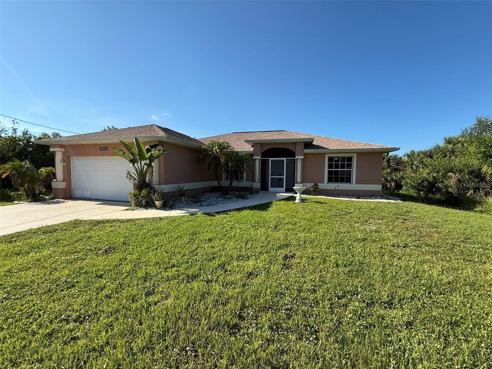 Located in the desirable boating community of South Gulf Cove! Spacious three bedroom, two bath, home with a bonus room. The bonus room is great for a home office or game room. Split plan with cathedral ceilings in great room. Granite counter tops in kitchen, and bar top, with a breakfast area off the kitchen. South Gulf Cove offers two public boat ramp areas, and has lots of community activities. Schedule your showing today. Hurry this won't last long!