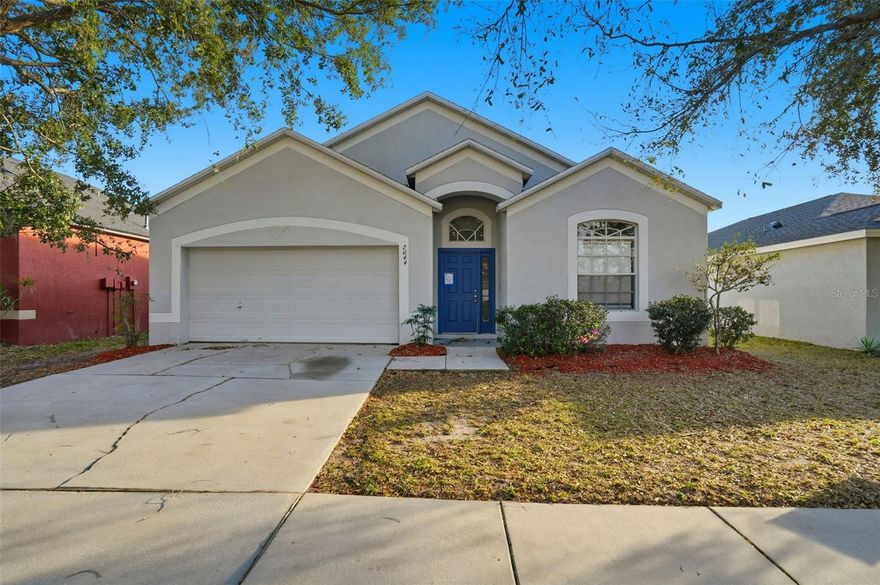 Welcome to this beautifully maintained 3-bedroom, 2-bath home located in the sought-after Covington Park community of Apollo Beach. This one-story residence features a bright and open layout with a spacious living area that flows seamlessly into the dining space and kitchen, complete with breakfast bar and pantry. The split-bedroom floor plan offers added privacy, with a generously sized primary suite featuring a walk-in closet, dual sinks, and a relaxing garden tub with separate shower. A dedicated flex space is ideal for a home office or study area. Situated on a paved street with a two-car attached garage, this home offers convenient access to Tampa, Brandon, shopping, dining, and community amenities including playground and tennis courts.