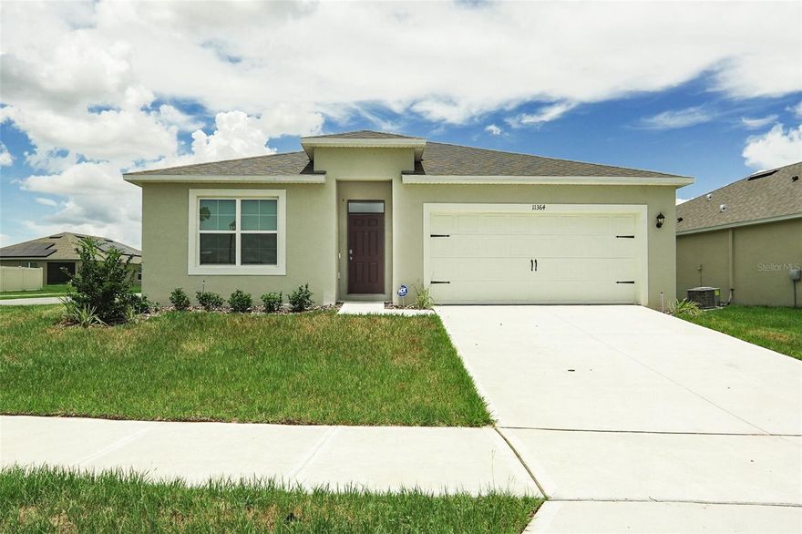 One Story home in the newer community Of Westridge Park, find this light and airy home with 4 Bedrooms and 2 full bathrooms. Open plan layout, a spacious kitchen that overlooks the family room, dining room and the outdoor lanai. Kitchen boasts Granite counter tops, stainless steel appliances, sleek cabinetry, and the modern concept of a larger kitchen island for dining and food prep. Master bedroom has a walk-in closet, and the master bathroom has a walk-in shower, and double vanity Modern ceramic tiles throughout the living areas and hallways Plush carpets in bedrooms. Window coverings in most rooms. Home is equipped with smart technology. Stepping out at the sliding doors find covered patio area and spacious backyard offered on the Corner Lot Community offers Park, Tot lot, POOL and Cabana Shops, Dining and Entertainment are nearby and find in close Proximity the Famous Zellwood Station Golf Club and West Orange Trail Easy access to SR 429, 408 and major highways