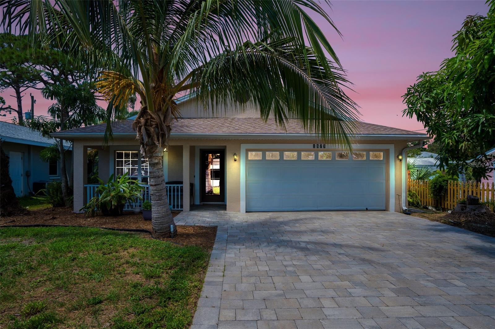 When you pull up to this 2BR/2BA SW Florida Ranch style home, you are greeted with a mature landscape! Just inside the front door, you are met by a spacious living room with high ceilings. Down the hallway, you will find the first of two bedrooms and bathrooms, as well as a bonus room that could serve as a Den, playroom, or office! Heading toward the back of the home, you find yourself in the large kitchen & dining area, which leads you out to your screened lanai, plus Pergola covered back patio! Back inside, just off the kitchen you will find the sizable owner's suite. This primary bedroom features not only a large bay window toward the back yard, but a walk-in closet and en-suite bathroom with dual-sink vanity and walk-in shower. You can rest easy, as the roof was replaced in 2023, as well as the the HVAC system in 2020. This is a prime location for those who love to get on the water, Vamo Drive Park is just at the end of the road - Wharf Road Park on Little Sarasota Bay is just a few streets away, both of which offer a canoe/kayak/paddleboard launch, picnic tables and plenty spots for fishing!