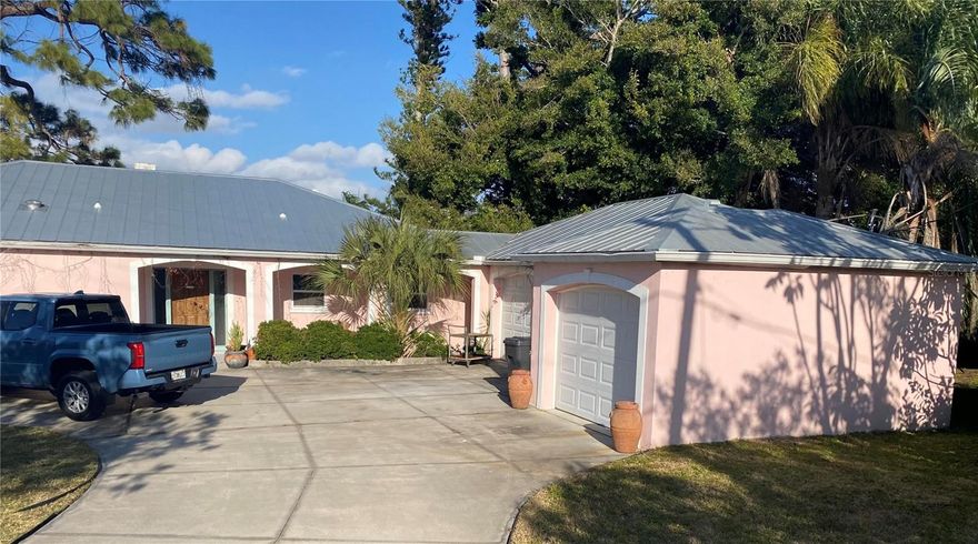 From the sun-shaded front door to the waterfront rear, this house exudes old-Florida charm. Located on Warner Bayou East, a waterfront gem on natural water (not a canal). Private setting for a getaway from the crowd.  Minutes from Anna Maria beach and downtown Bradenton. Located on a quiet street. Recent new metal roof, AC and pergola. Watch fish jump, and raccoons play in your waterfront retreat. Private natural shoreline, again... not a canal with space for your dock. Five minutes to downtown and surrounding restaurants. Three car garage with workshop. Relax on brick patio enjoying the view under the natural tree canopy. A 16' aluminum boat with electric motor is part of the package for your fishing adventure.