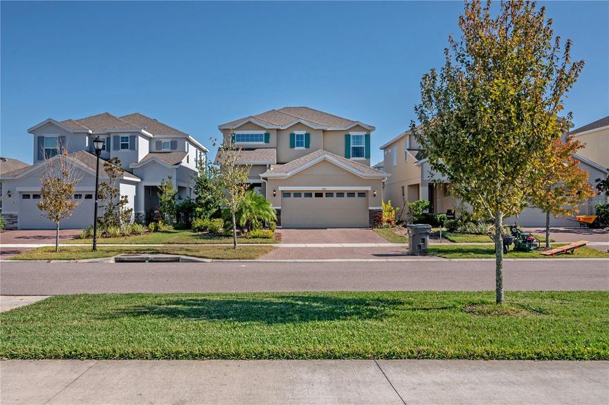 Welcome home to this stunning former Park Square MODEL, thoughtfully designed with beautiful upgrades throughout. This 4-bedroom, 2.5-bath home blends style, comfort, and functionality in all the right ways.
Step inside to find 20" x 20" ceramic tile flowing across the entire first floor—including the spacious primary suite, conveniently located downstairs. The suite features a tray ceiling, walk-in closet, and a spa-inspired bathroom with double vanities, quartz countertops, and rich wood cabinetry. Upstairs, you’ll discover three full bedrooms, a full bathroom, and a generous loft—perfect for movie nights, game space, or a second living area for the whole family to spread out.
The kitchen is an entertainer’s dream with 42" wood cabinets with crown molding, quartz countertops, stainless steel appliances, and a stylish mosaic backsplash—all seamlessly connected to the main living area for easy hosting and everyday living. Complementary wood floors add warmth to the stairs and loft, creating a polished, cohesive feel throughout.
Outside, enjoy a covered lanai, brick-paver driveway and walkway, and a fully fenced backyard. The home also includes a washer and dryer, plus landscape maintenance and quarterly pest control, making living here effortless.
Best of all, the main clubhouse is right across the street, offering brand-new, resort-style amenities: a state-of-the-art gym, lap pool, resort pool with slides, café, and more. Located in the sought-after Waterset community in Apollo Beach, you’ll love the A-rated schools, incredible amenities, and proximity to shopping, dining, downtown Tampa, award-winning beaches, MacDill AFB, theme parks, and more.  Schedule your tour today!